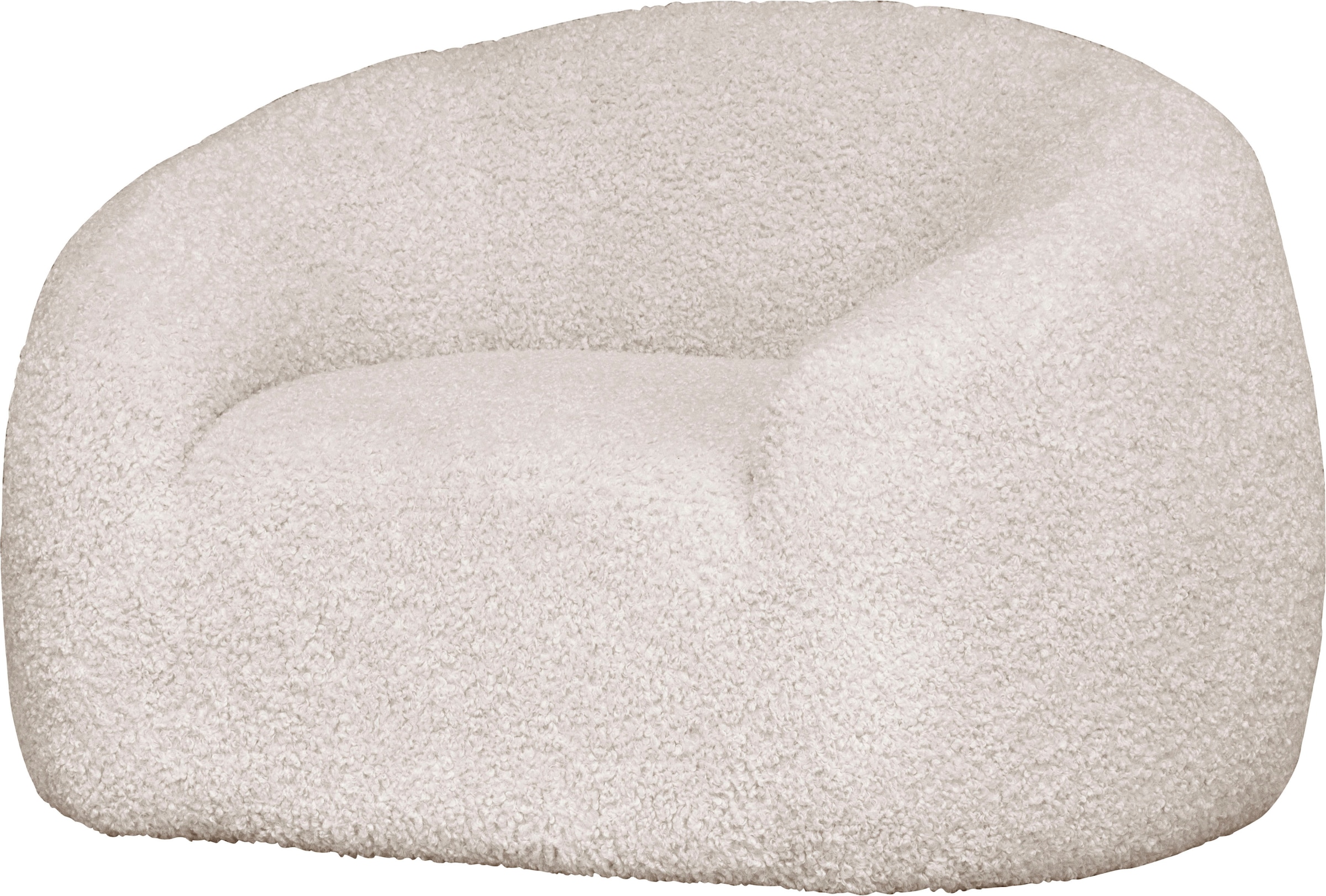 LeGer Home by Lena Gercke Sessel »YANI Relaxsessel, Loungesessel, Maße B/T/H: 127/96/76 cm«, organische Form, mit Wellenunterfederung, auch in Bouclé