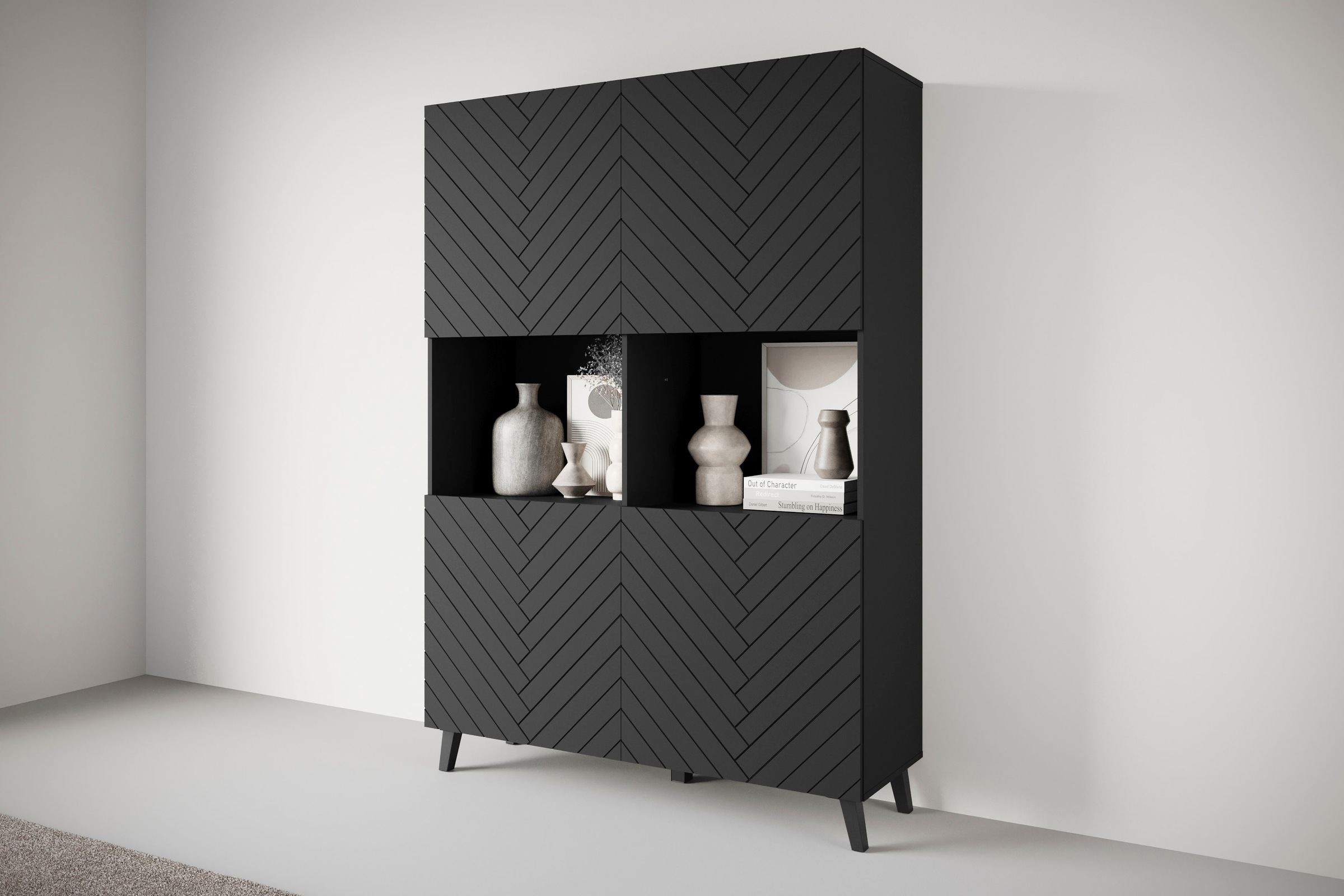 INOSIGN Highboard »Phuket, Front MDF« 1 Stk. tlg. Moderne Hochkommode ohne günstig online kaufen