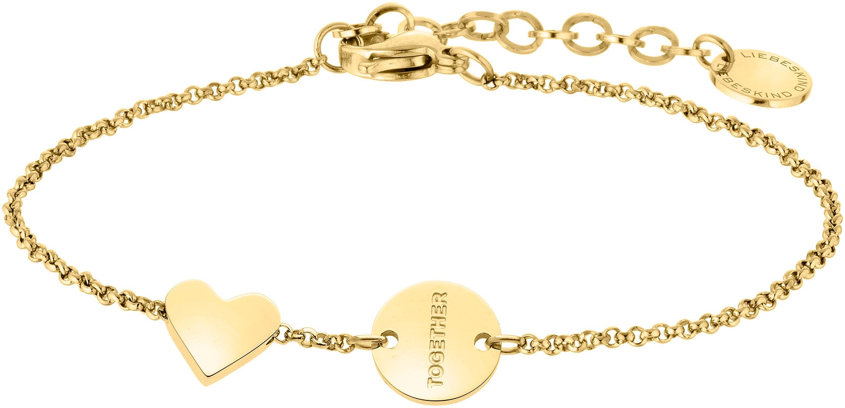 Liebeskind Berlin Armband »Schmuck Geschenk Edelstahl Armkette Herz, LJ-0521-B-20, LJ-0522-B-20«