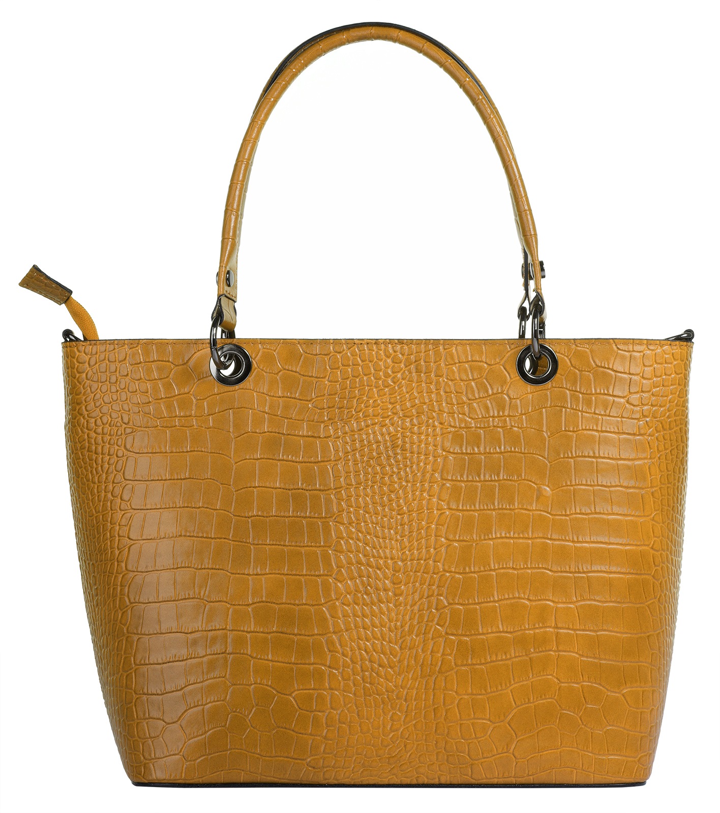 Cluty Henkeltasche, echt Leder, Made in Italy