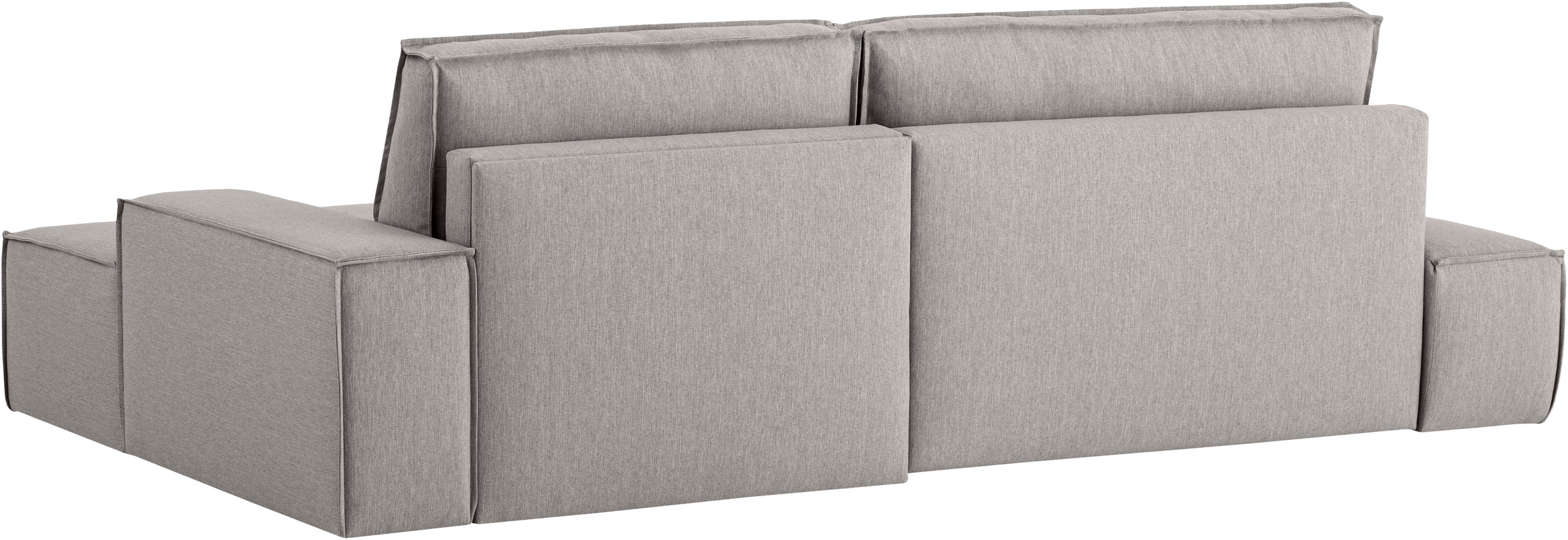 Home affaire Ecksofa »SHERWOOD, Schlafsofa in L-Form offen (275cm), Cord, Leinenoptik«, Schlaffunktion und Bettkasten, Kedernaht, hoher Sitz- & Liegekomfort