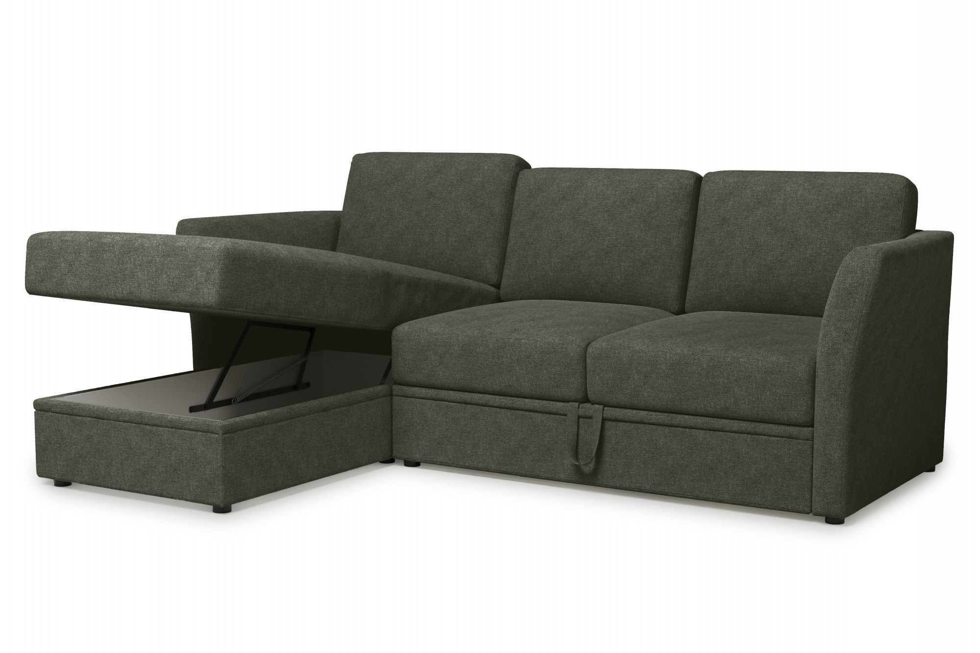 Home affaire Ecksofa »Lavars, L-Form, Schlafsofa«, mit Bettfunktion und Stauraum, in zwei verschiedenen Bezugsqualitäten