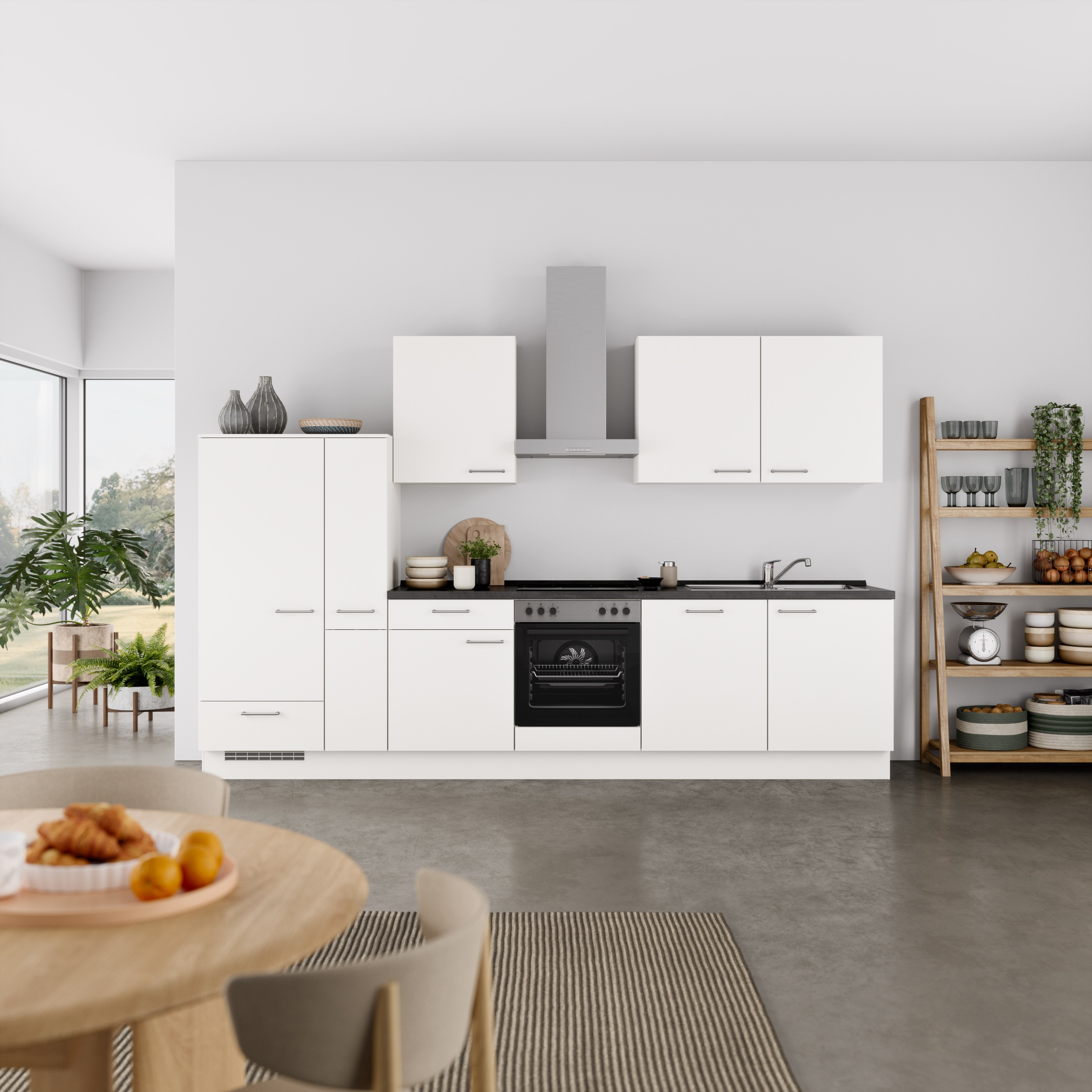 nobilia® Küchenzeile »"Laser I", Ausrichtung wählbar, Breite 330 cm« vormon günstig online kaufen