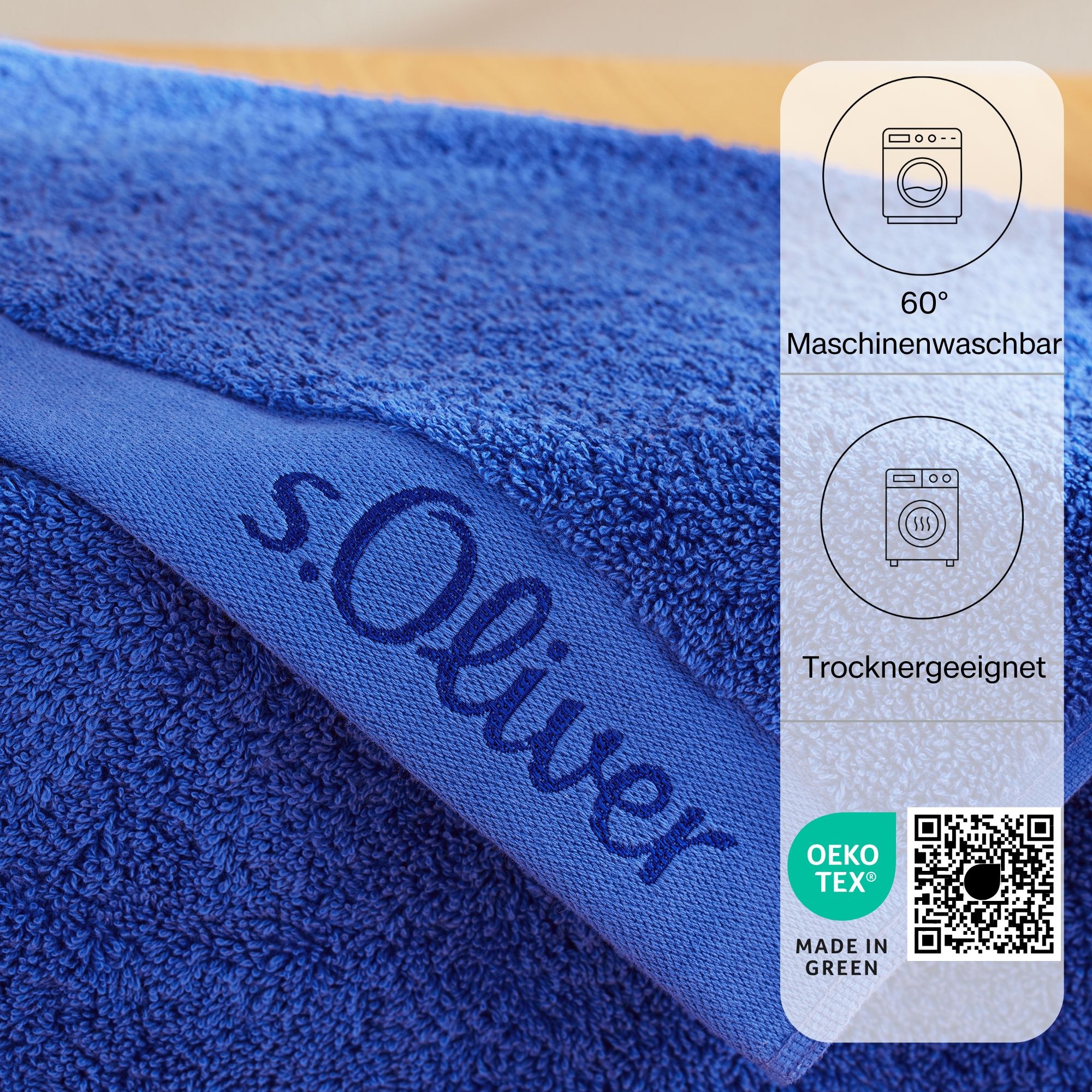 s.Oliver Handtuch Set »s.Oliver, Premium Qualität, 600 gr/m²« Set 8 Stk. Walkfrottier 2 Gästetücher 30x50, 4 Handtücher 50x100, 2 Duschtücher 70x140