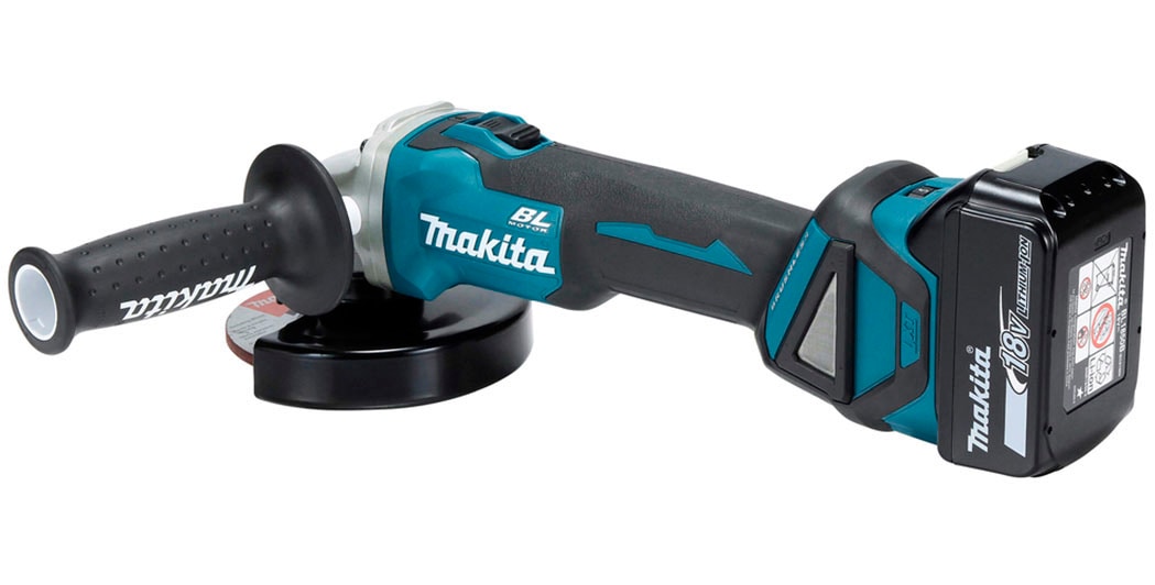 Makita Akku-Winkelschleifer »DGA511RTJ«, (Set), inkl. Akku, Ladegerät, Aufbewahrungskoffer und weiterem Zubehör