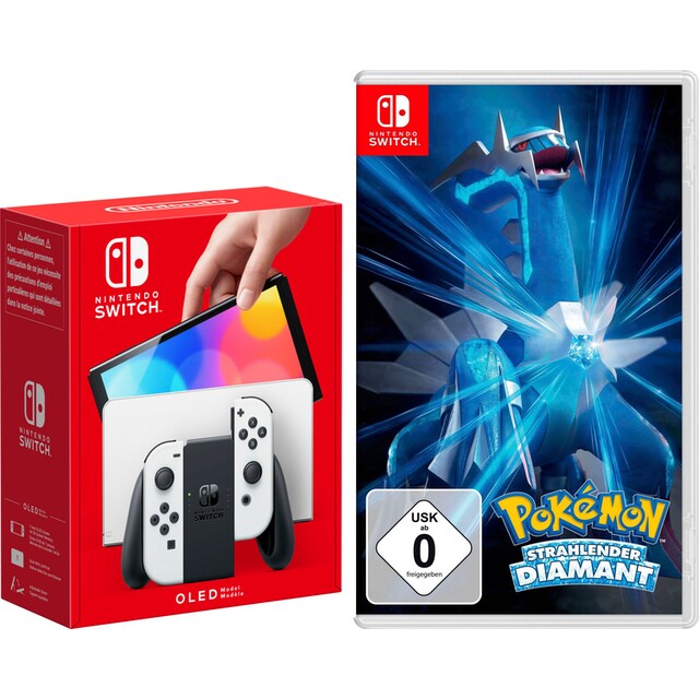 Spielekonsole, Nintendo kaufen Diamant Strahlender online Pokémon inkl. OLED-Modell Switch