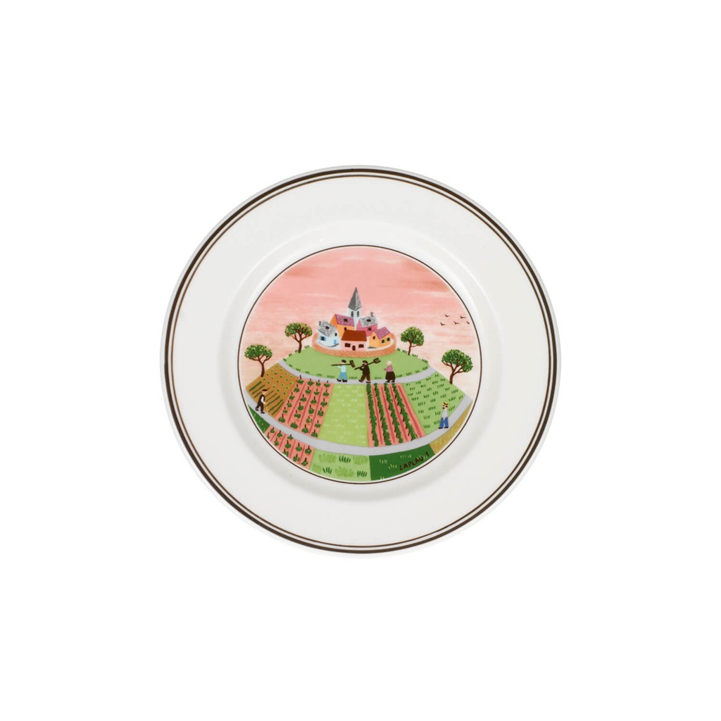 Villeroy & Boch Brotteller »Brotteller Dörfchen Design Naif ø 17 cm bunt« günstig online kaufen