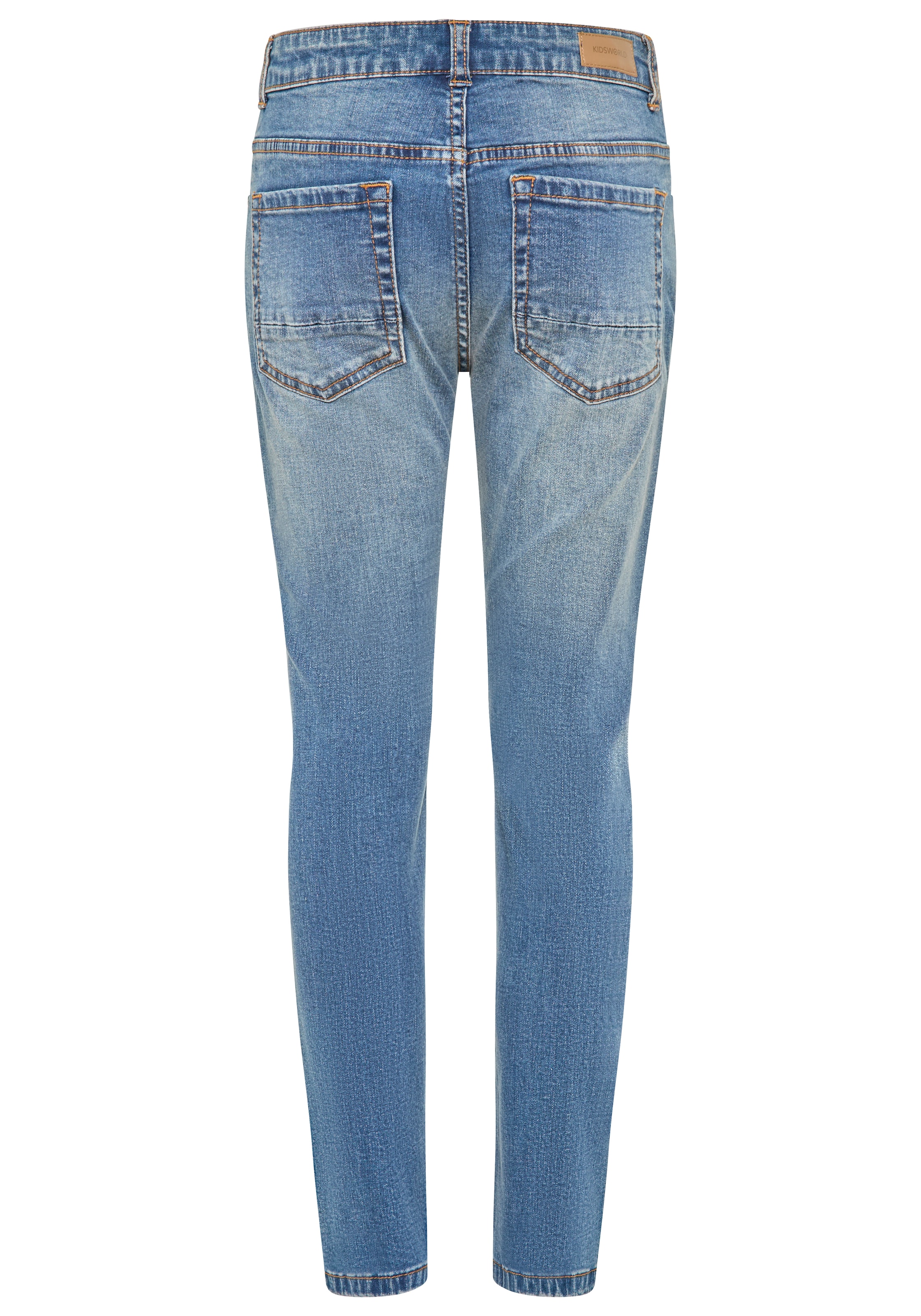 KIDSWORLD Straight-Jeans »Gerade Stretchjeans« Stretchjeans in authentischer Waschung