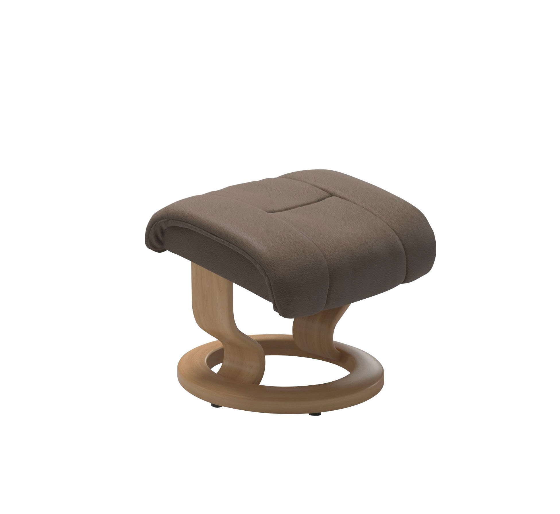 Stressless® Relaxsessel »Reno«, (Set, Relaxsessel mit Hocker), mit Hocker, mit Classic Base, Größe S, M & L, Gestell Eiche