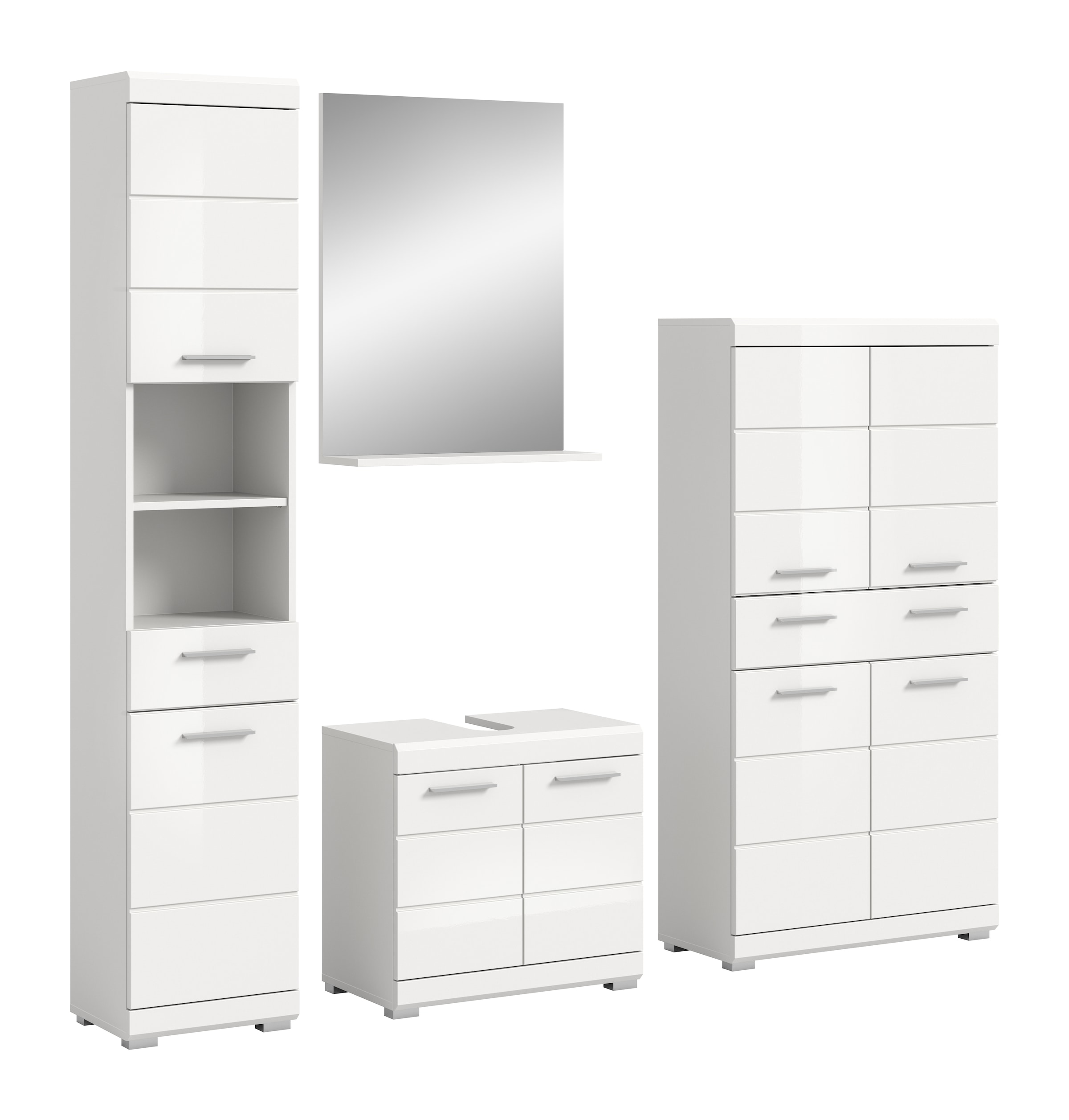 INOSIGN Badmöbel-Set »Siena, 4 teilig, bestehend aus:«, (Set), Hochschrank, günstig online kaufen