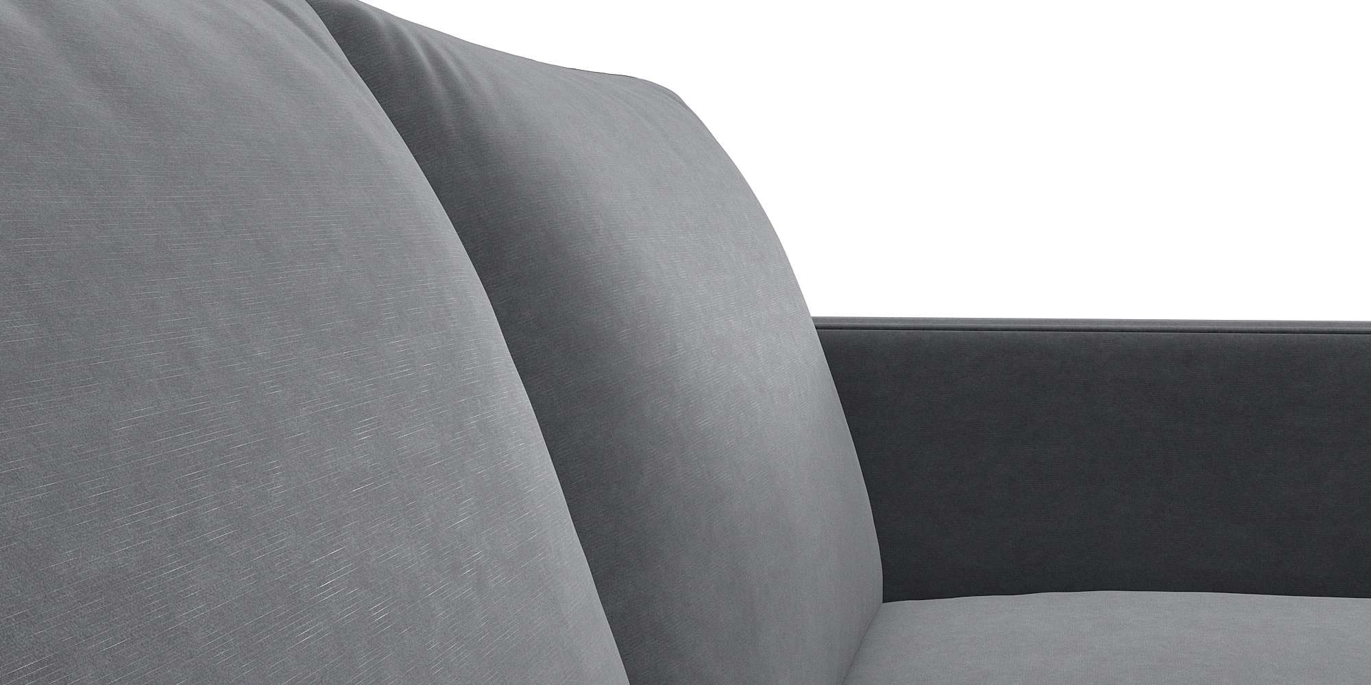 FLEXLUX Ecksofa »Fiore, L-Form«, schmale Armlehnen, Kaltschaum, Füße Alu+schwarz