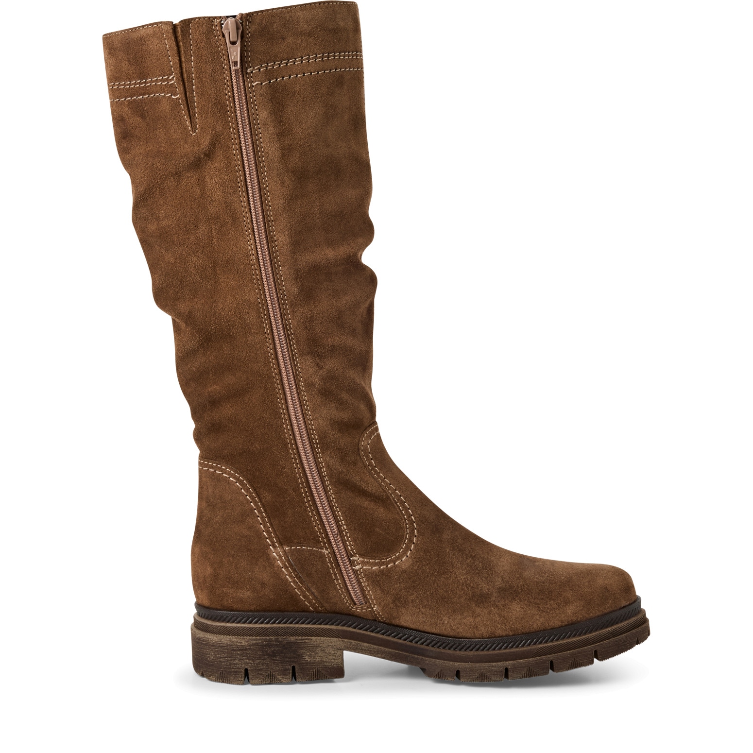 Tamaris Stiefel  , Blockabsatz, Langschaftstiefel mit slouchy Falten am Schaft