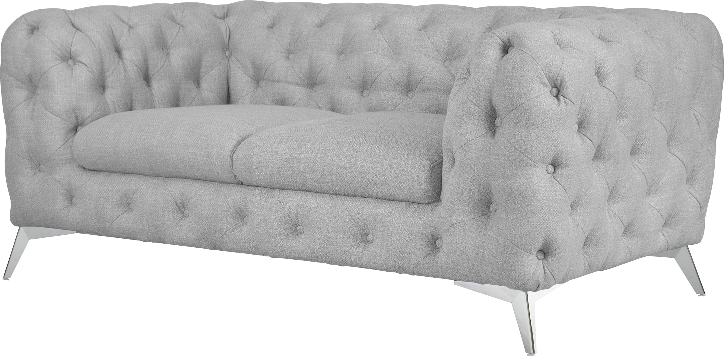 Leonique Chesterfield-Sofa »Glynis«, aufwändige Knopfheftung, moderne Chesterfield Optik, Fußfarbe wählbar