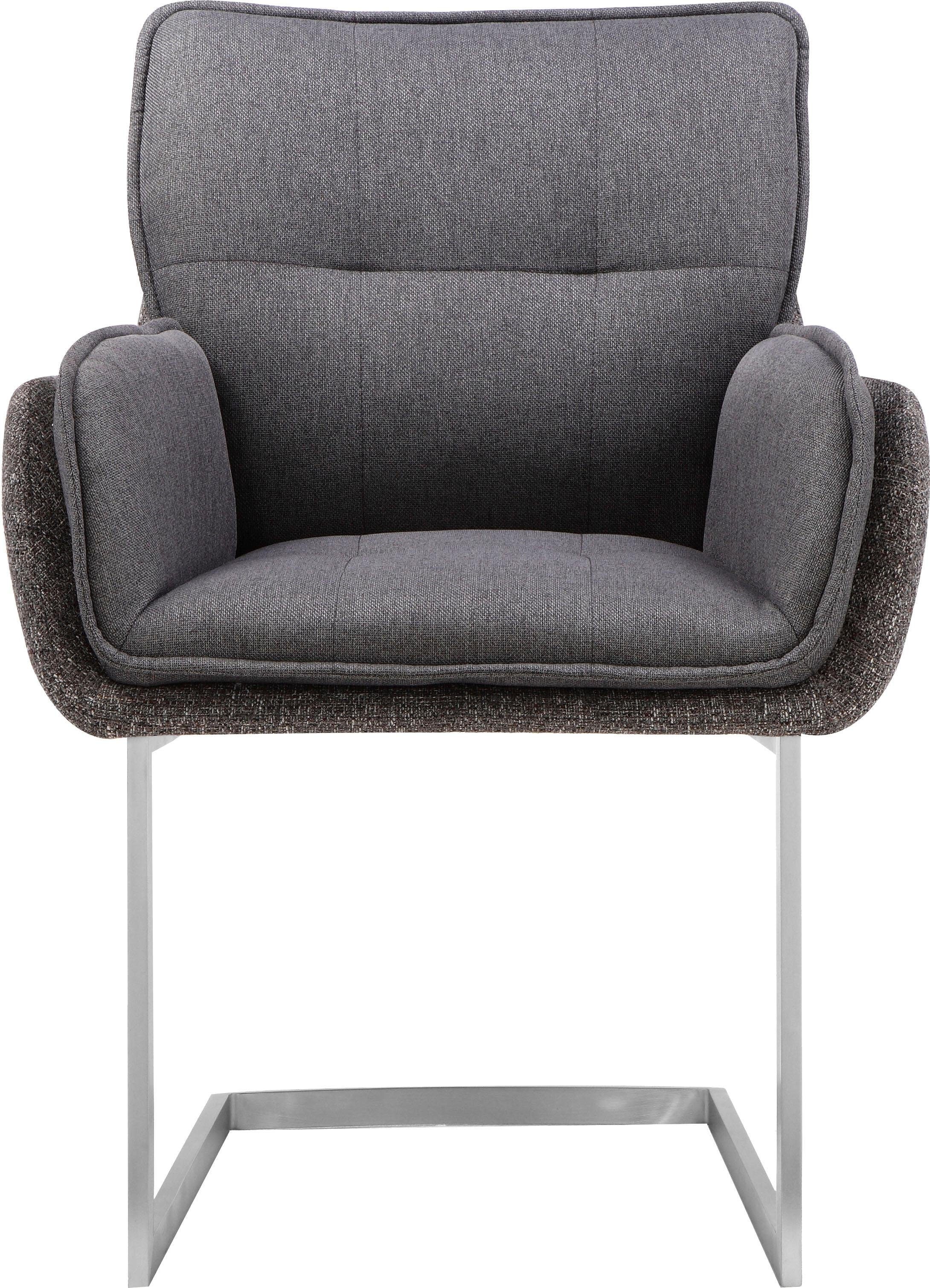 Places of Style Esszimmerstuhl »Durham«, (Set), Struktur (100% Polyester), 2er-Set in modernem Design, Sitz und Rücken gepolstert