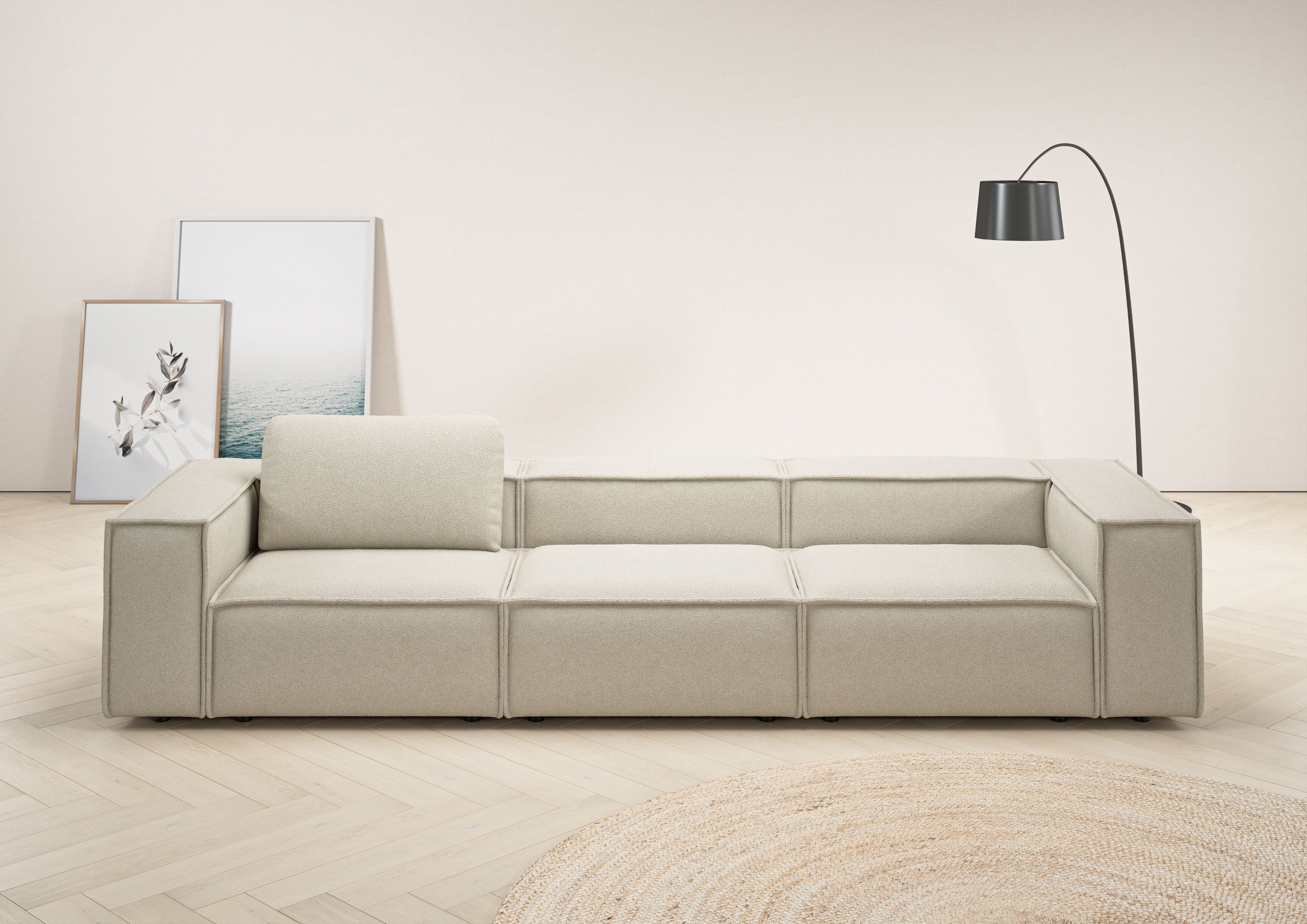 Home affaire 3,5-Sitzer »Watertown, modernes Big-Sofa XXL, 336 cm Breite, a günstig online kaufen
