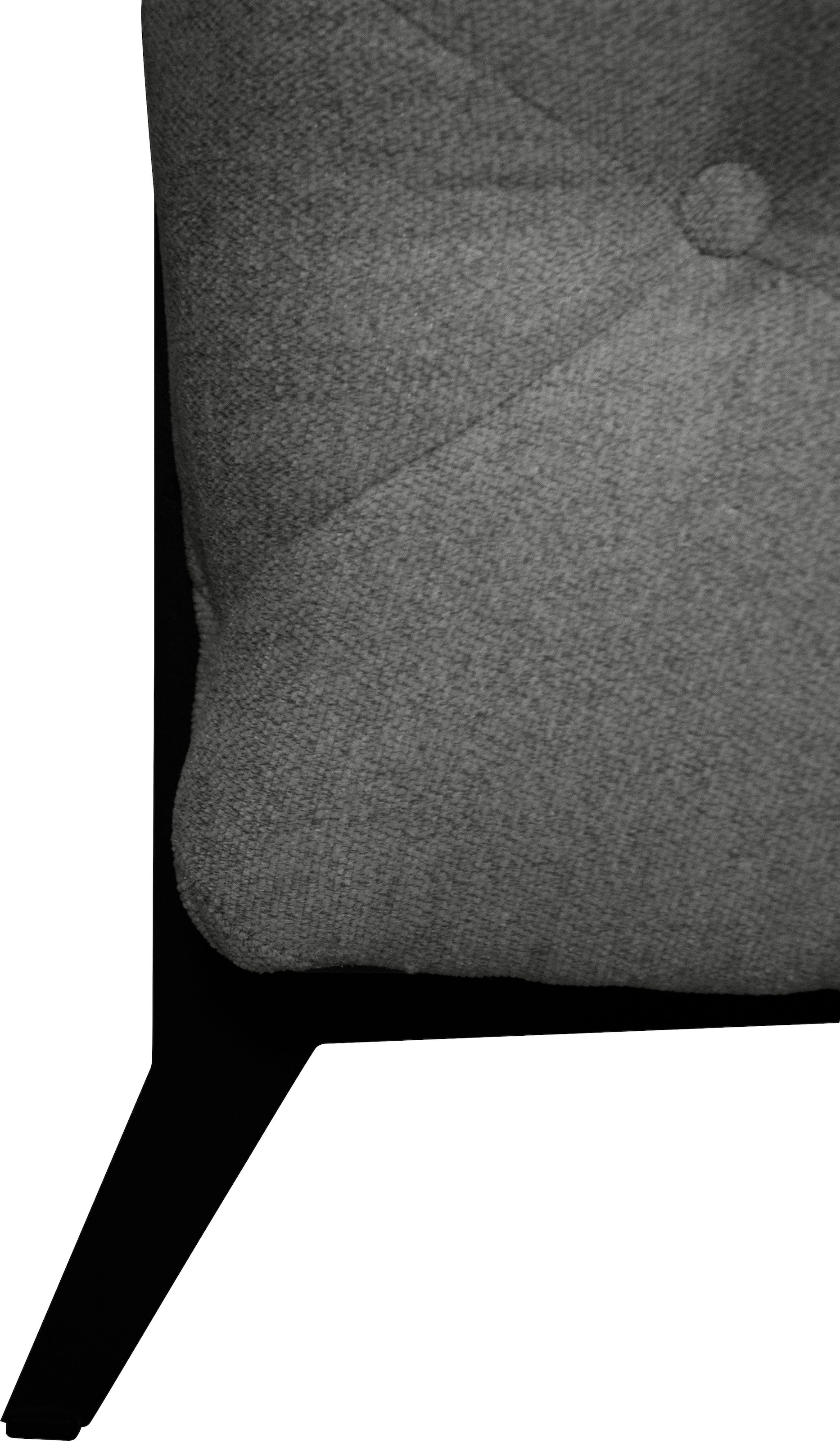 Leonique Chesterfield-Sofa »Amaury L-Form«, großes Ecksofa, Chesterfield-Optik, Breite 323 cm, Fußfarbe wählbar
