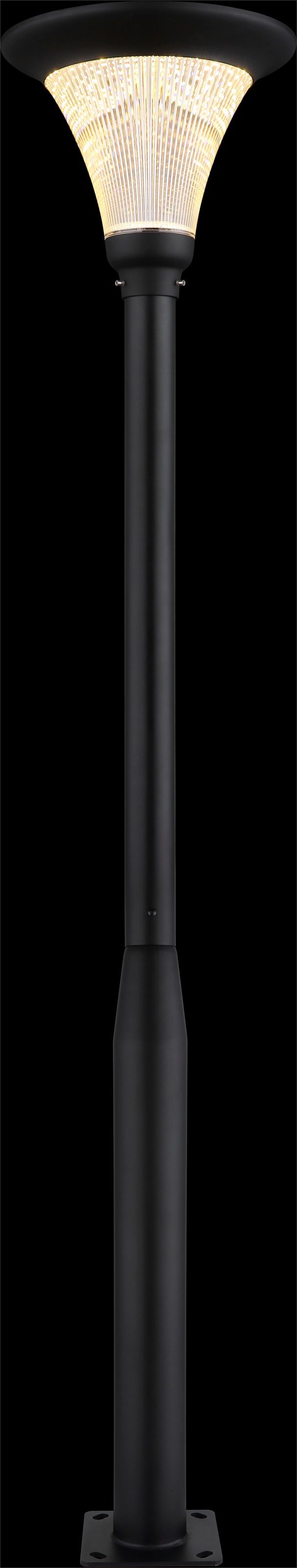 GLOBO LIGHTING LED Solarleuchte »SOLARLEUCHTE ALUMINIUM DRUCKGUSS GRAU, 1XLED« LED-Modul 1 Stk. warmweiß - kaltweiß Solar Garten Terrasse Außenbeleuchtung Dekoleuchten