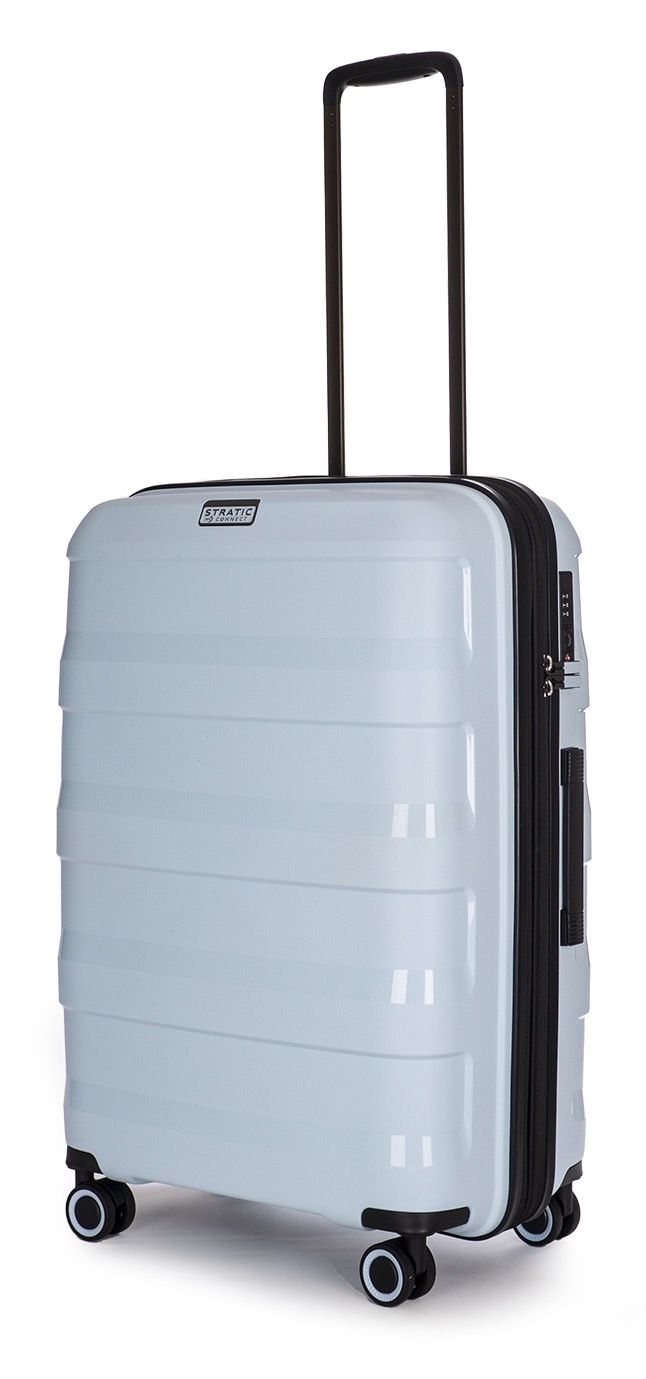 Stratic Trolley »STRAW+ Koffer M«, (1 St.), 4 Rollen, Hartschalenkoffer Trolley TSA-Zahlenschloss STRATIC CONNECT NFC-Chip