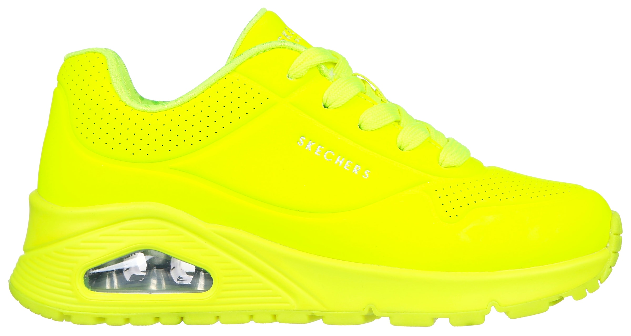 Skechers Plateausneaker »UNO GEN1 - NEON GLOW«, Keilsneaker, Schnürschuh, Sneaker mit Neon Glow