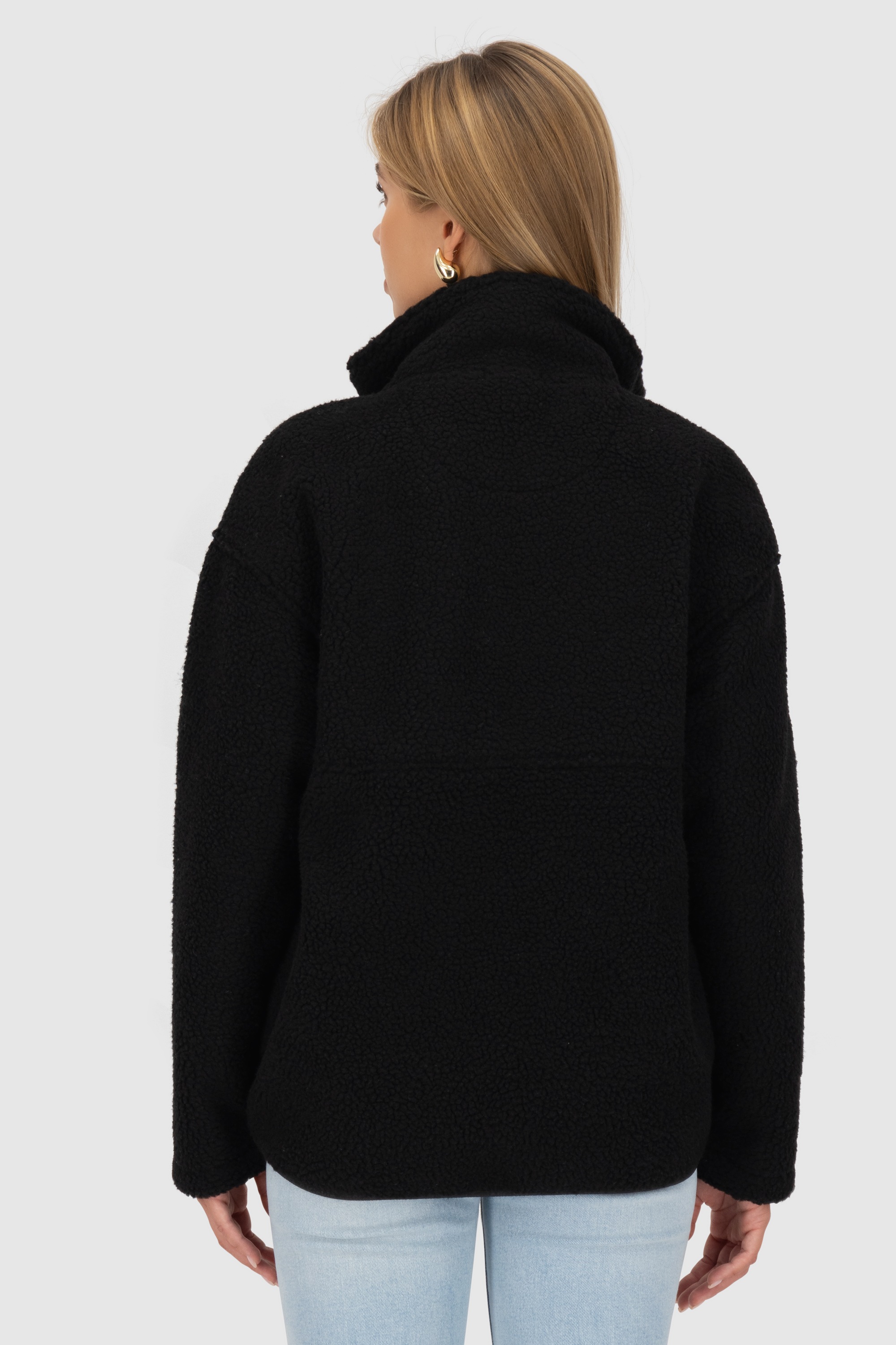 Alife & Kickin Sweatjacke »Damen KaluaAK G«, Warme Teddyplüschjacke mit kuscheligem Fleece-Innenfutter
