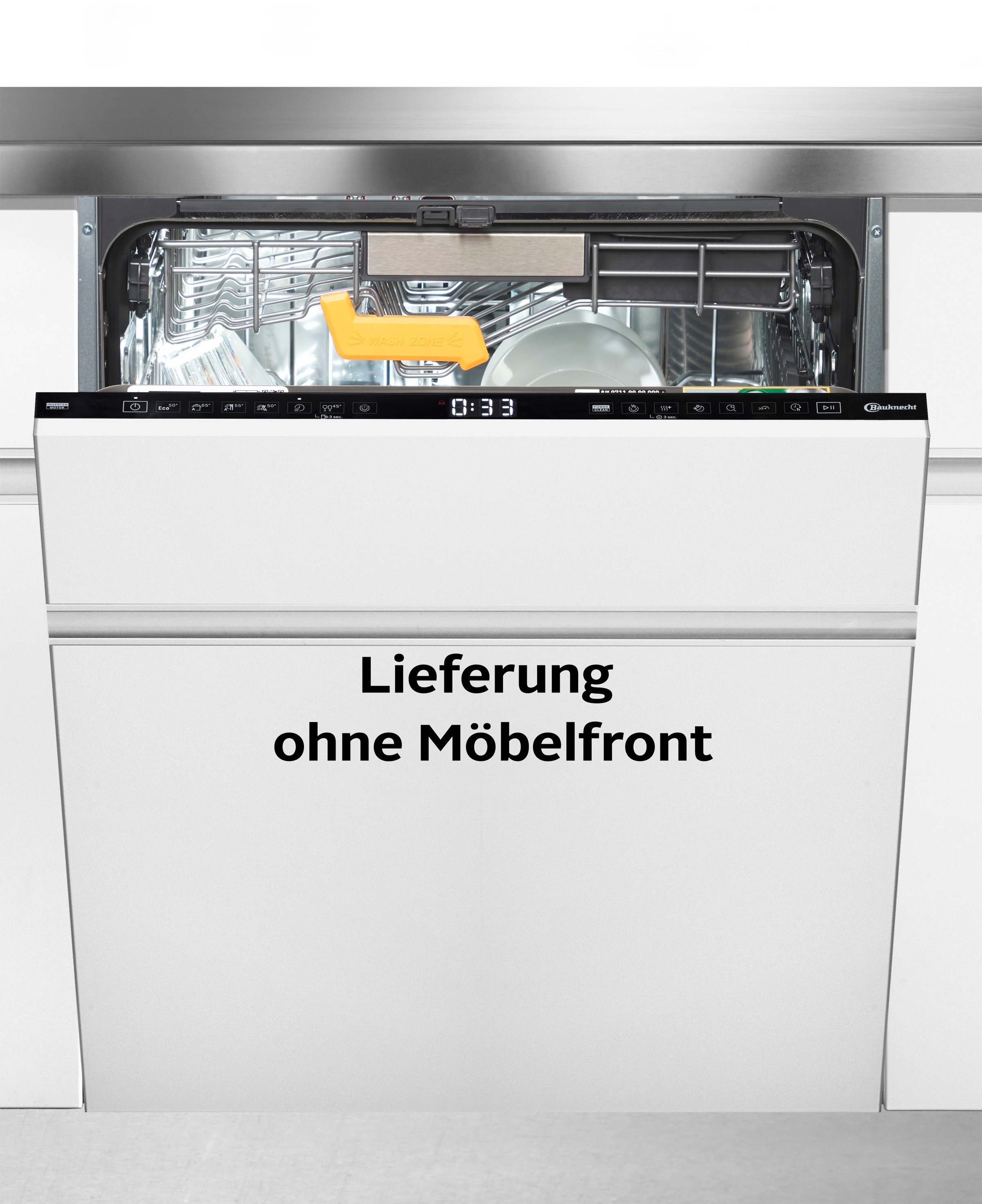 BAUKNECHT vollintegrierbarer Geschirrspüler »OBIC Ecospace 8650«, 14 Maßgedecke, SpaceClean – die 3. Schublade für hohe Gläser und Müslischalen