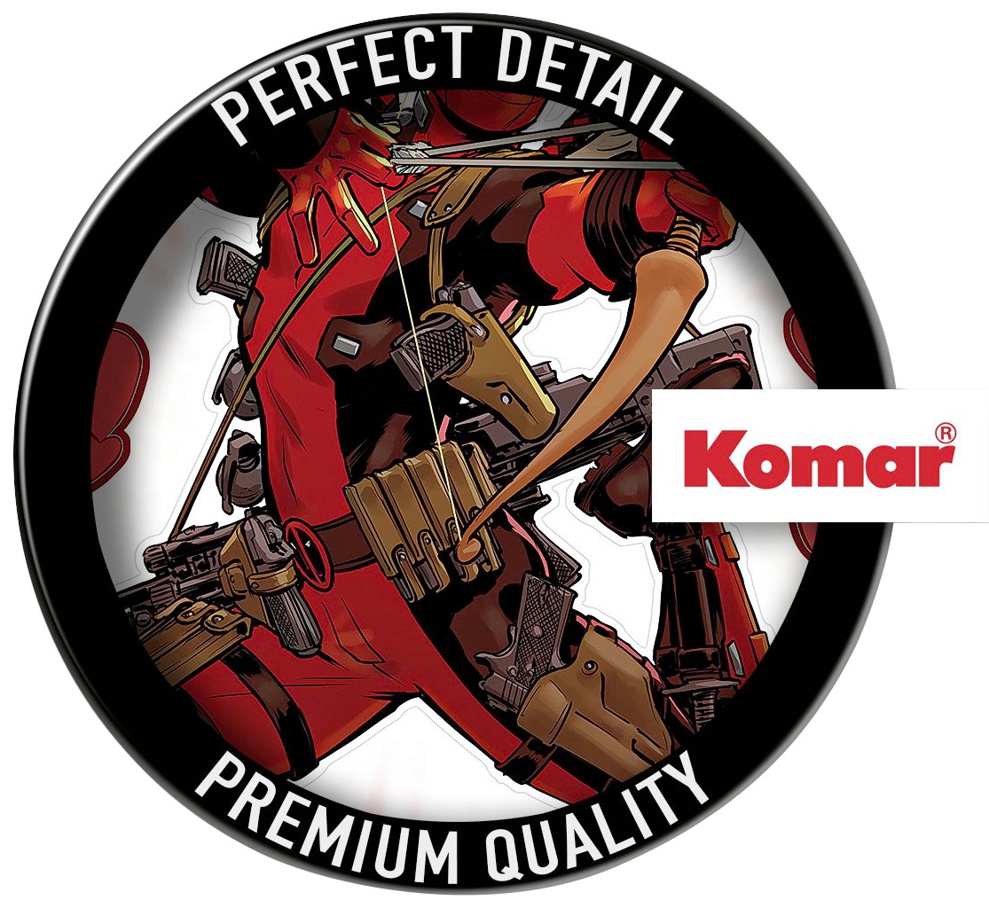 Komar Wandtattoo »Deadpool Lovepool - Größe 50 x 70 cm«, (17 St.), selbstklebend, Wandsticker, Kinderzimmer