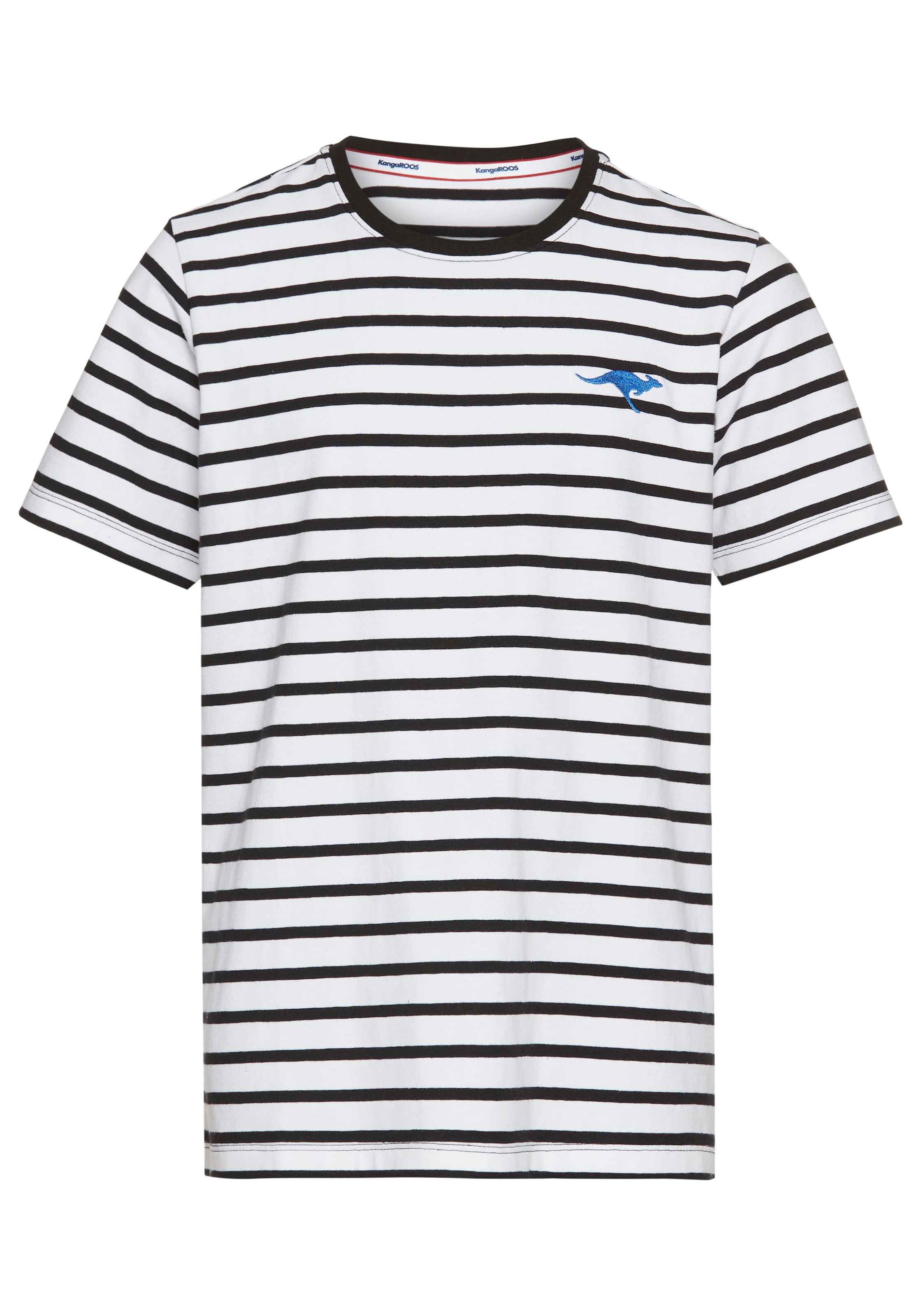 KangaROOS T-Shirt »Ringelshirt mit kleiner Stickerei«, garngefärbter Ringel
