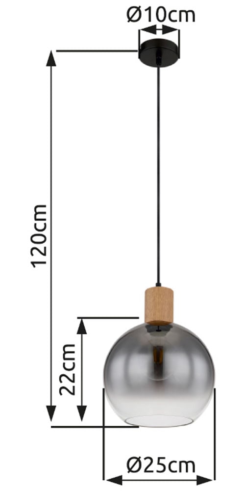 GLOBO LIGHTING Hängeleuchte »MOITAS«, Leuchtmittel E27 | ohne Leuchtmittel, Hängelampe/Pendelleuchte/Esszimmer/Wohnzimmer/Esstisch