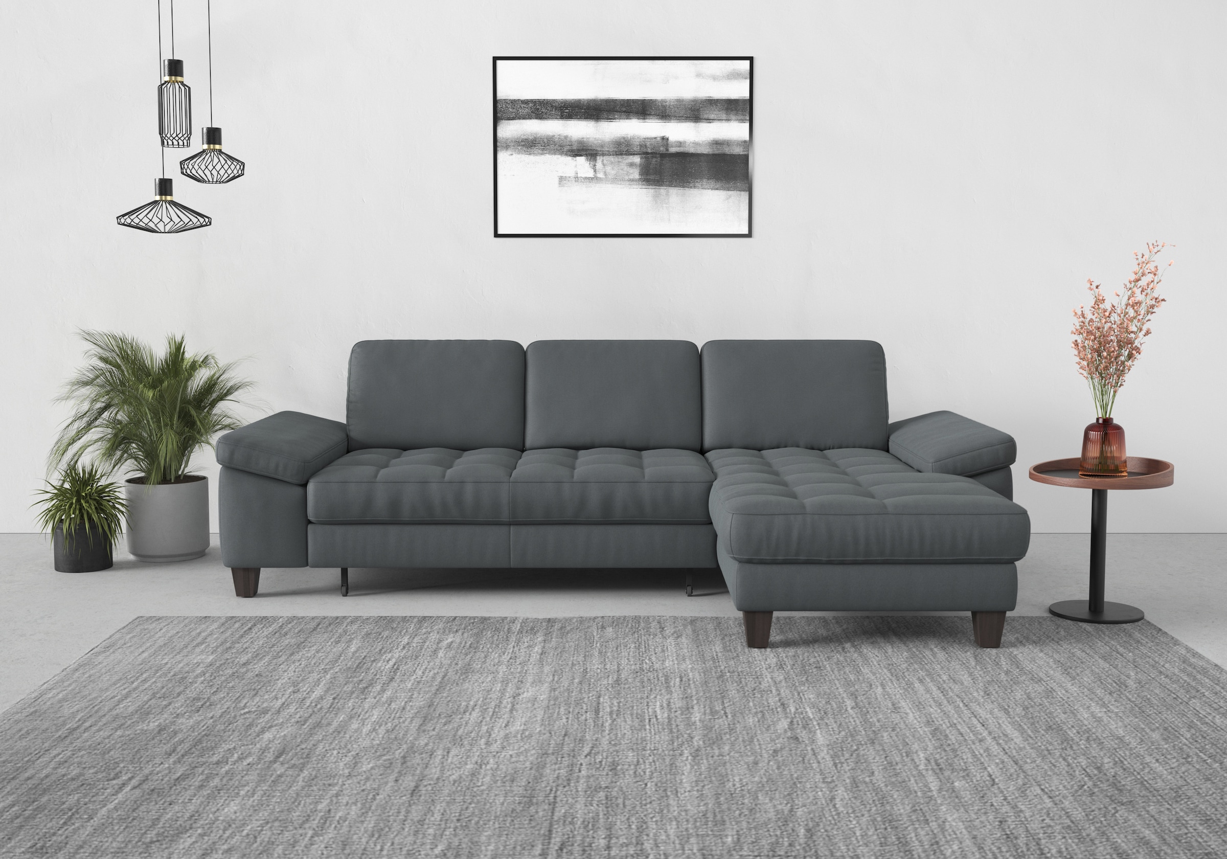 sit&more Ecksofa »Westham L-Form«, Recamiere, mit oder ohne Bettfunktion, B günstig online kaufen