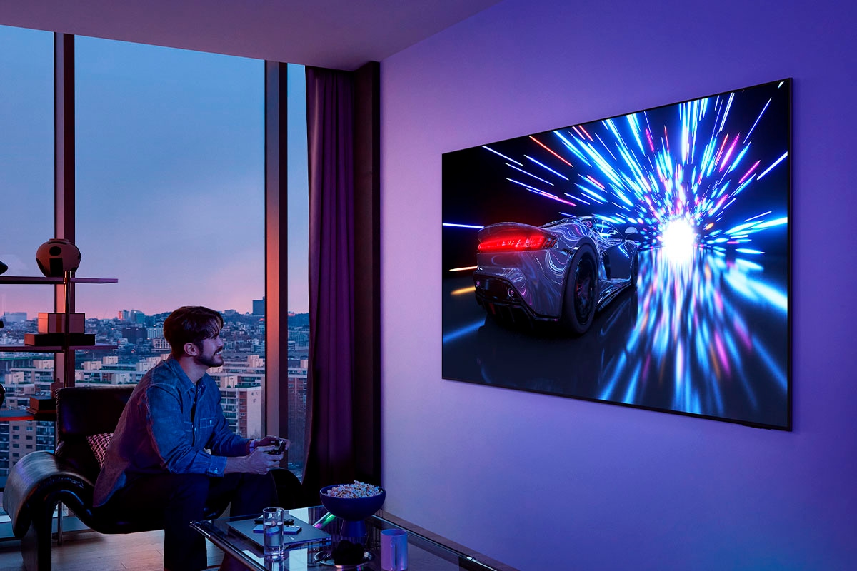 Samsung OLED-Fernseher »GQ55S95FAT«, 4K Ultra HD, Smart-TV, HDR Pro & Glare Free, Dolby Atmos & AI Sound, Gaming Hub, bis zu 165Hz