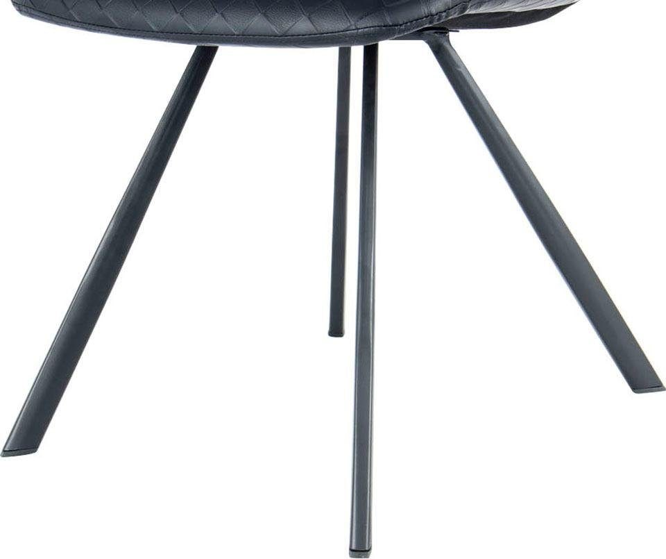 Kayoom Stuhl »Josephine 325 2er-Set, zeitloses Design, mit geometrischer Aussparung«, (Set), 2 St., pflegeleicht, schlicht, weiche Polsterung für angenehmes Sitzgefühl