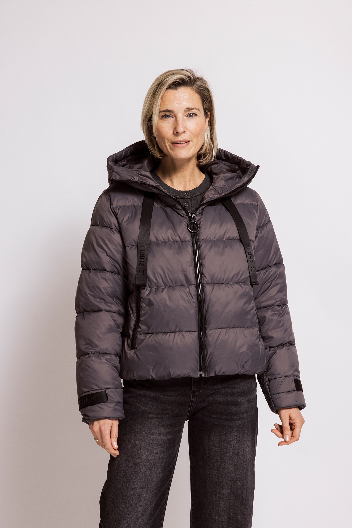 Zhrill Steppjacke »ASLI« mit Kapuze mit Kapuze / Reißverschluss und Stehkragen