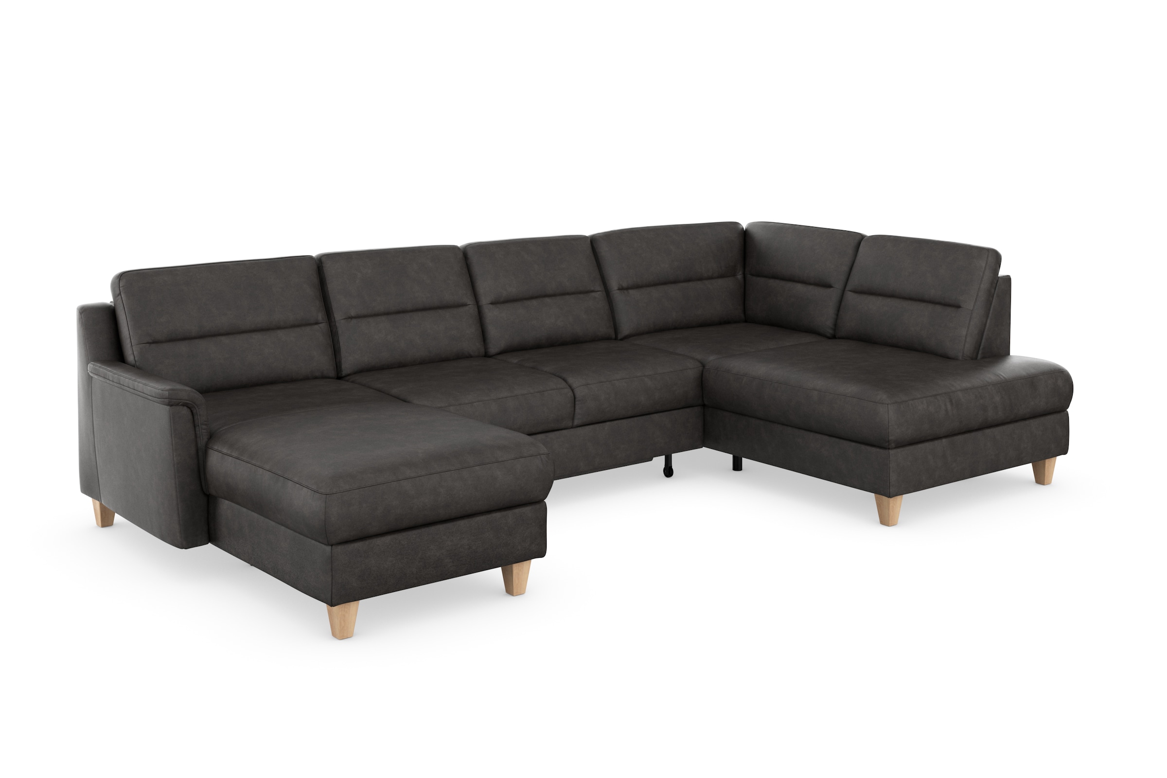 sit&more Wohnlandschaft »Farö U-Form«, inklusive Federkern, wahlweise mit Bettfunktion und Bettkasten