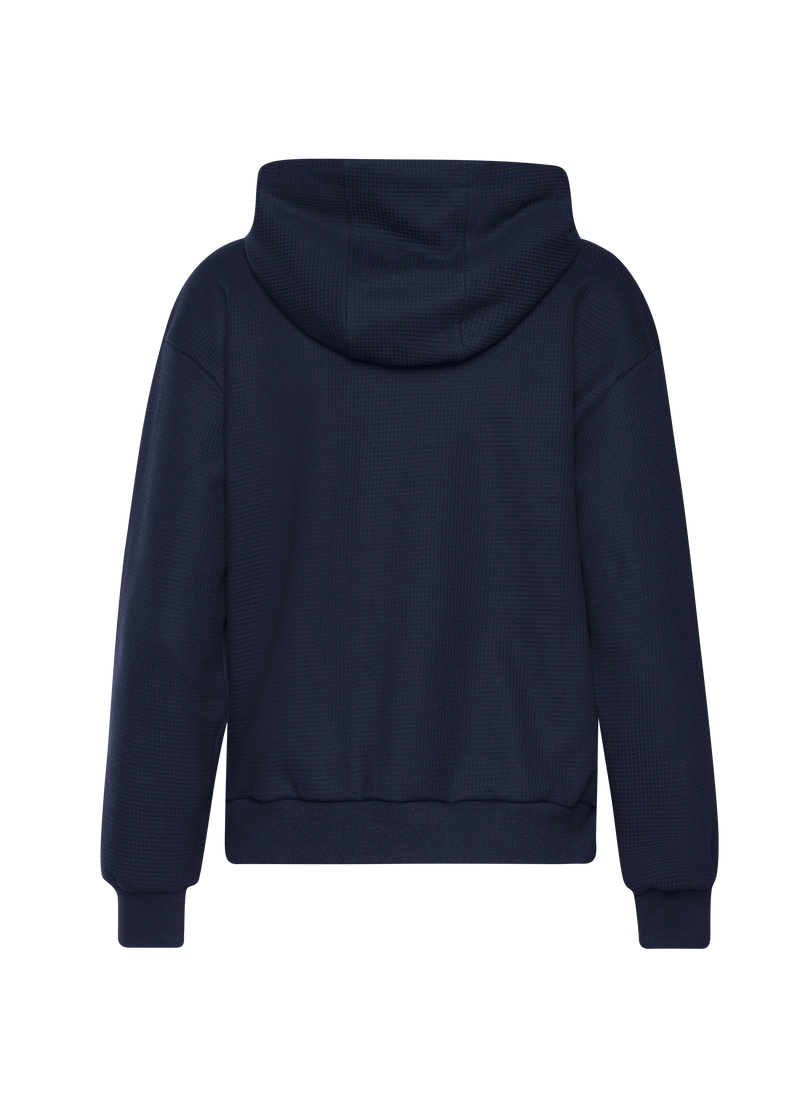 Trigema Kapuzensweatshirt »TRIGEMA Cropped Hoodie in Waffeloptik«