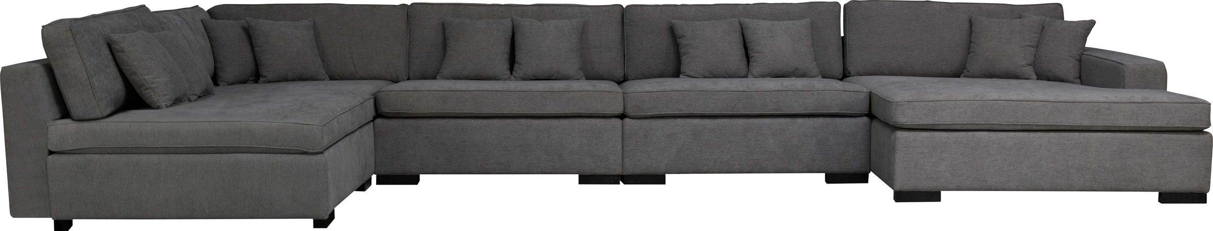 Home affaire Wohnlandschaft »Skara XXL U-Form«, Lounge-Sofa XXL mit Federke günstig online kaufen