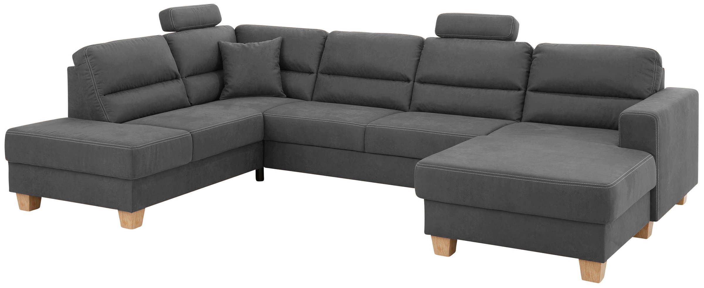 Home affaire Wohnlandschaft "Navan, komfortabel mit viel Platz, U-Form", wa günstig online kaufen