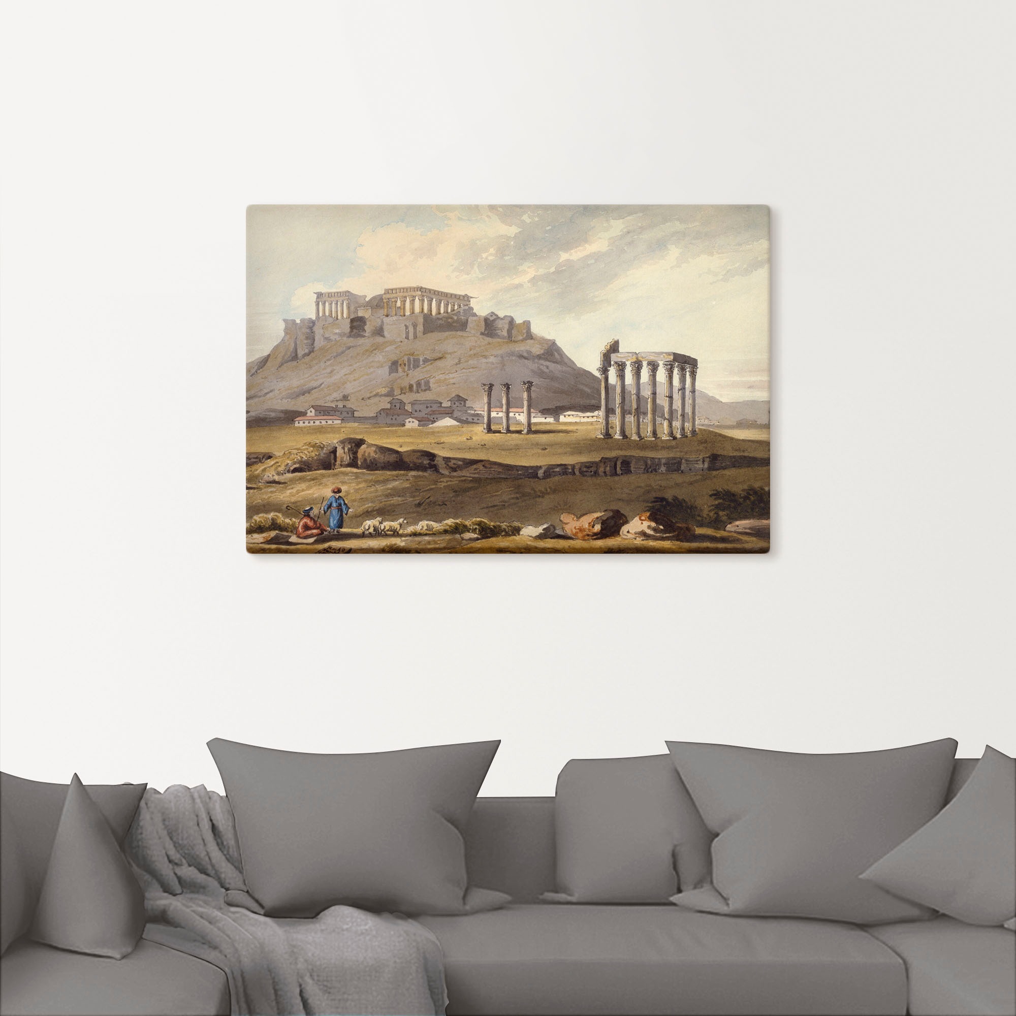 Artland Leinwandbild »Der Tempel des olympischen Zeus« Gebäude 1 Stk. tlg. günstig online kaufen