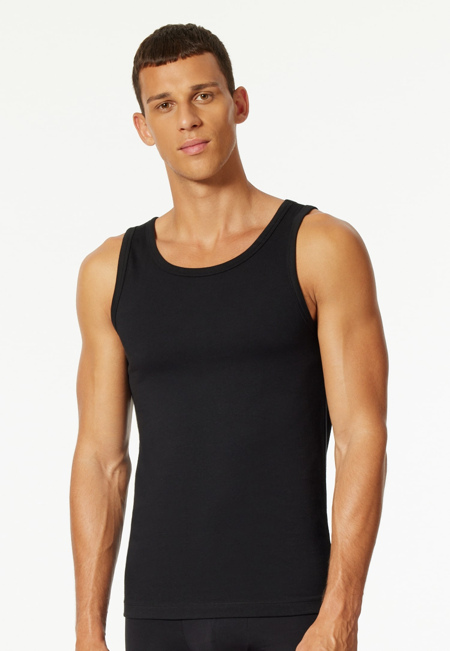 uncover by SCHIESSER Unterhemd »Uncover Cotton« 2er Pack,  Rundhals, elastisch, Cotton-Mix, Multipack