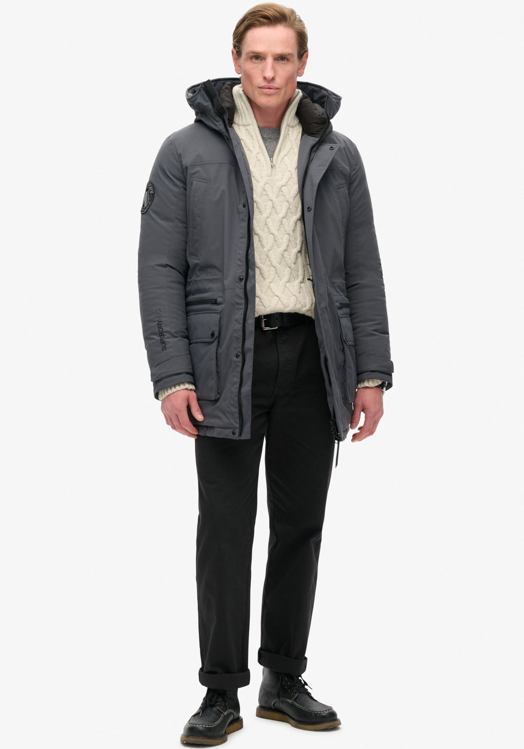 Superdry Steppjacke »City Padded Parka Jacket«, mit Kapuze