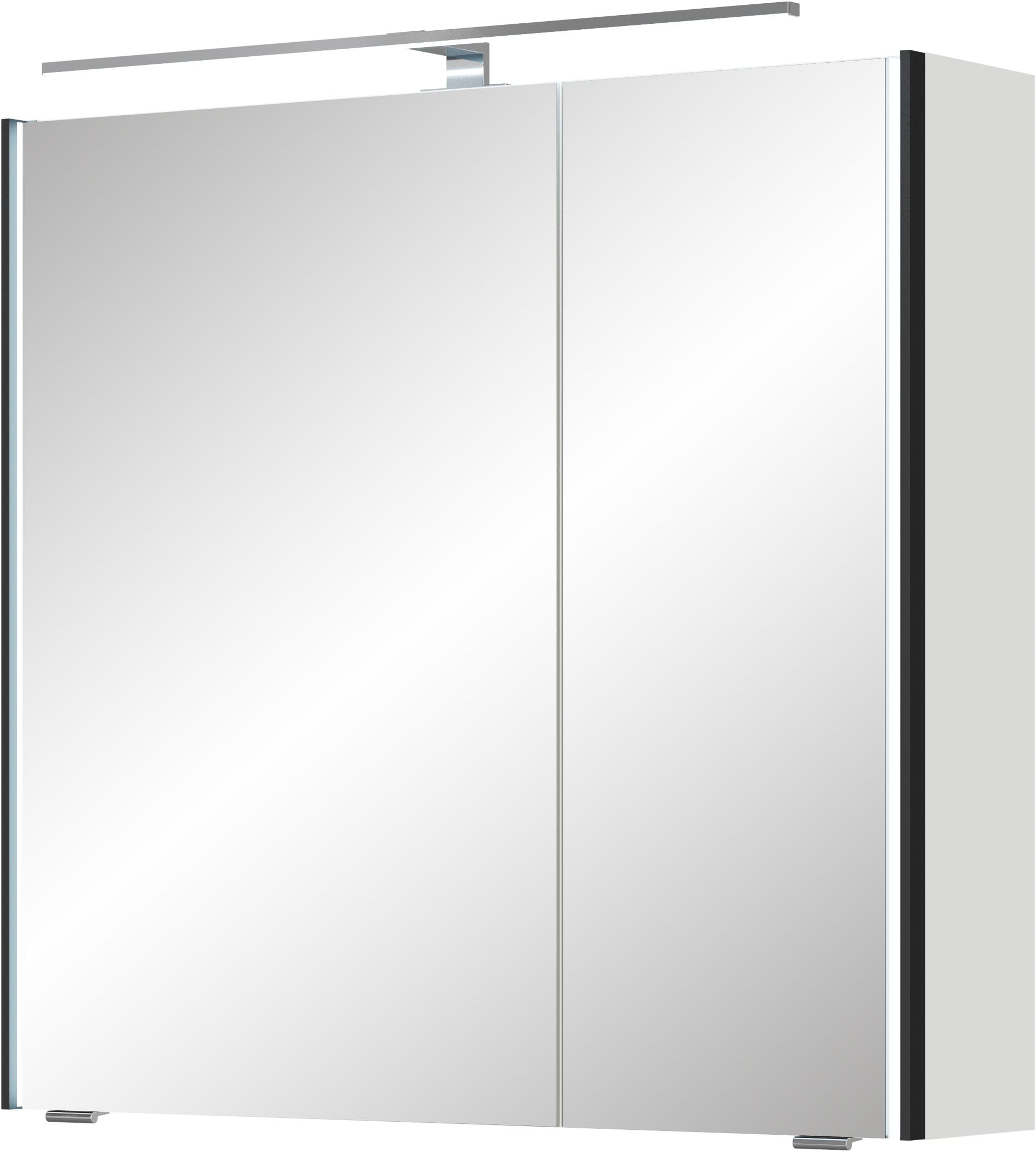 Saphir Badmöbel-Set »Serie 7045 2-teilig Mineralmarmor-Waschtisch mit LED-Spiegelschrank«, (Set, 2 St.), Badezimmer-Set 73,2 cm breit, inkl. Türdämpfer, 2 Türen, 2 Schubladen
