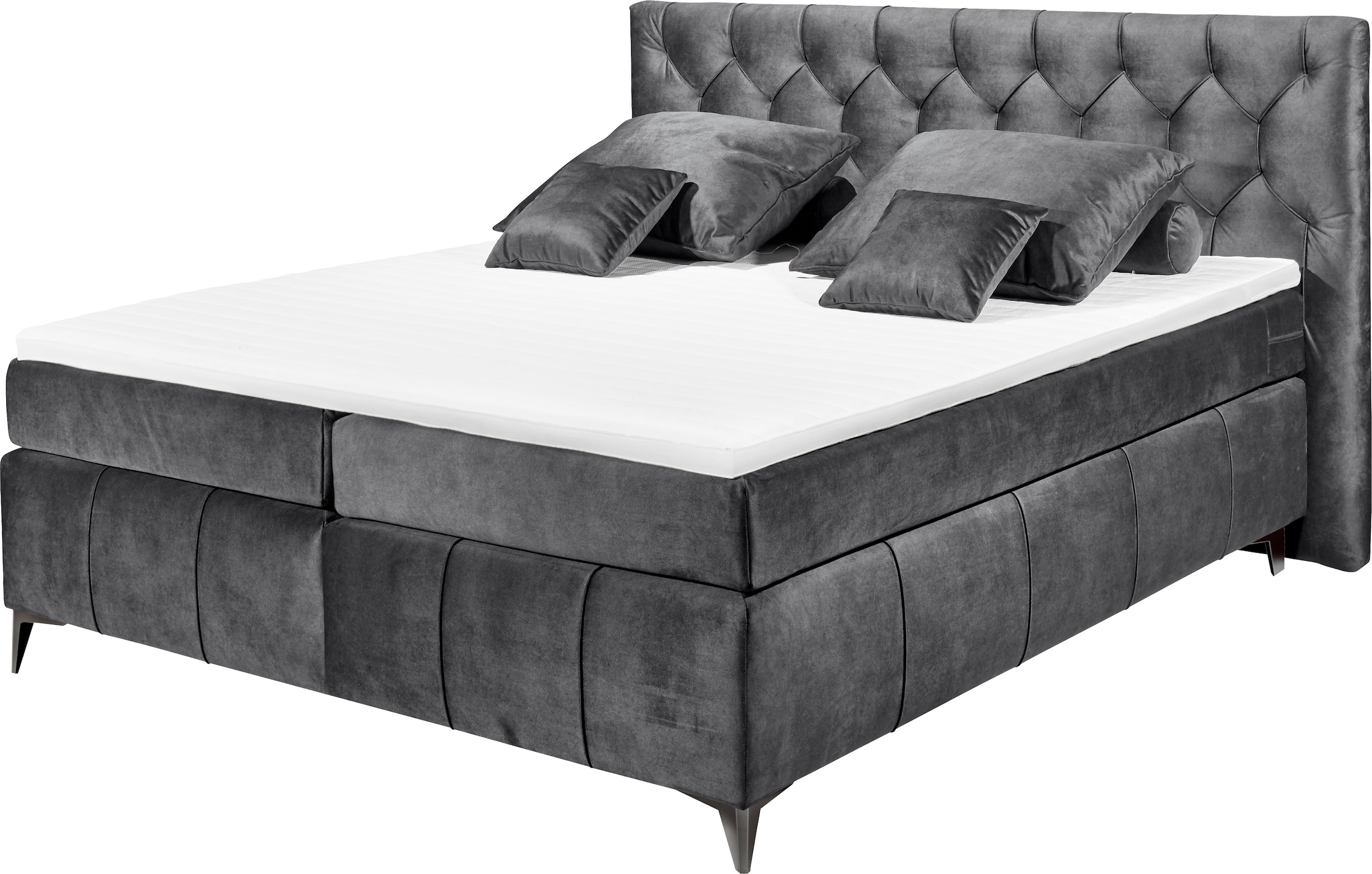 ED EXCITING DESIGN Boxspringbett »Pembroke«, inkl. Topper