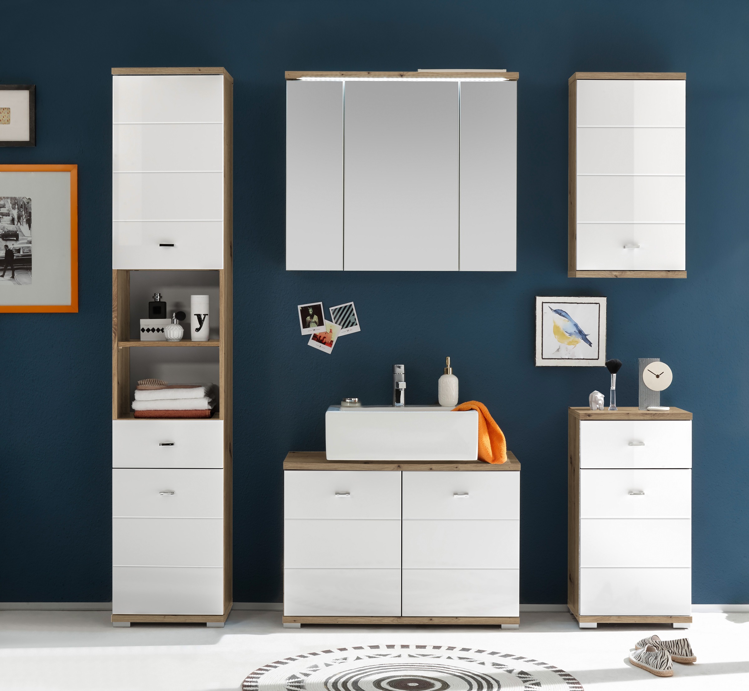 BASIC by Balculina Badmöbel-Set »Pool« 5 Stk. tlg. günstig online kaufen