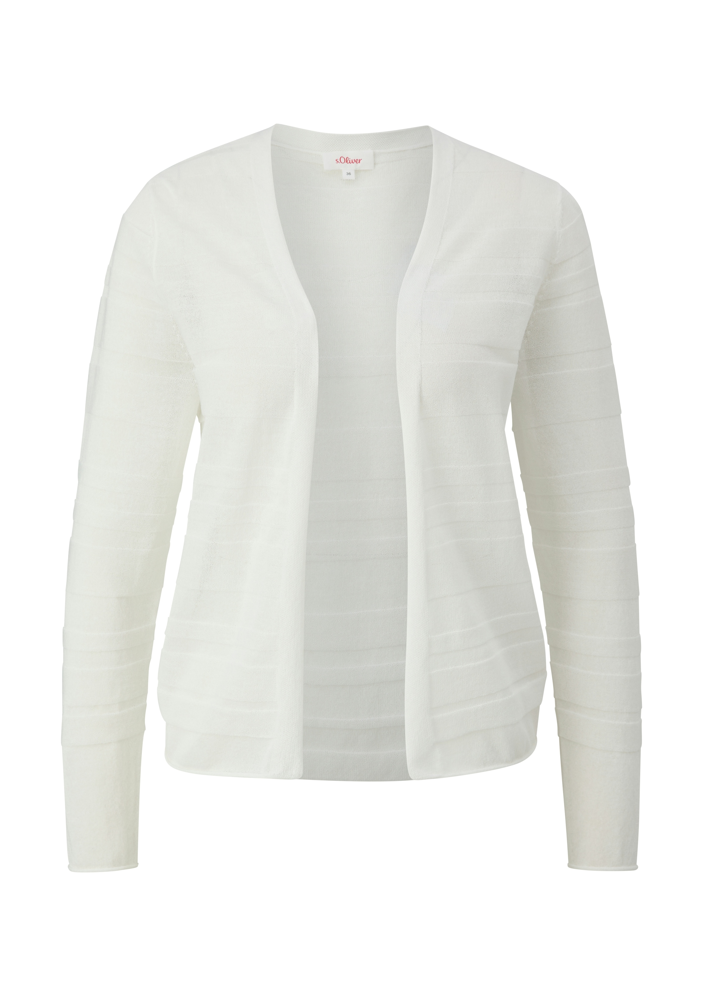 s.Oliver Cardigan, mit Musterstruktur und ohne Verschluss