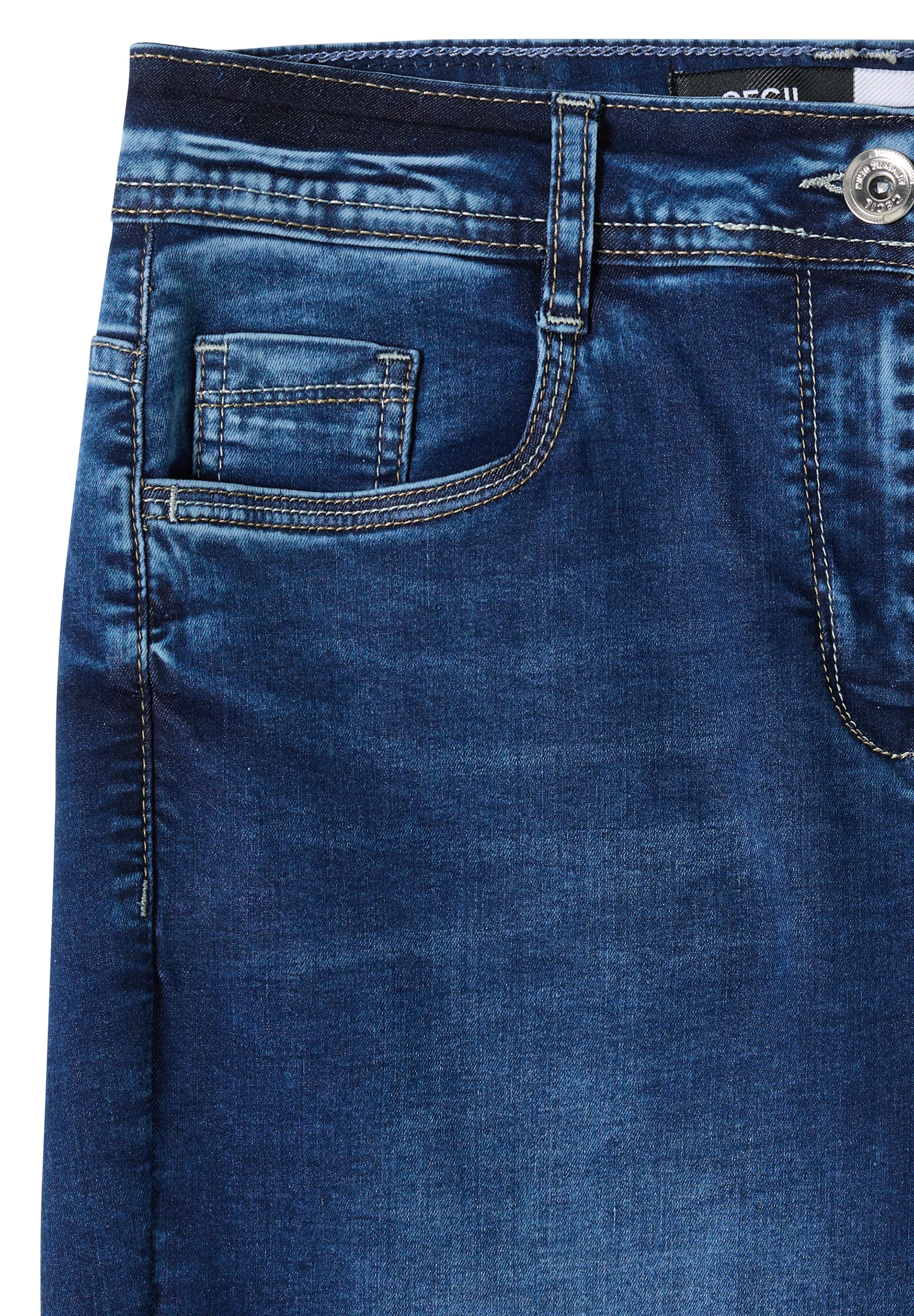 Cecil 3/4-Jeans »Style Neele« im Loose Fit - ausgefranste Beinabschlüsse/mit Stretch