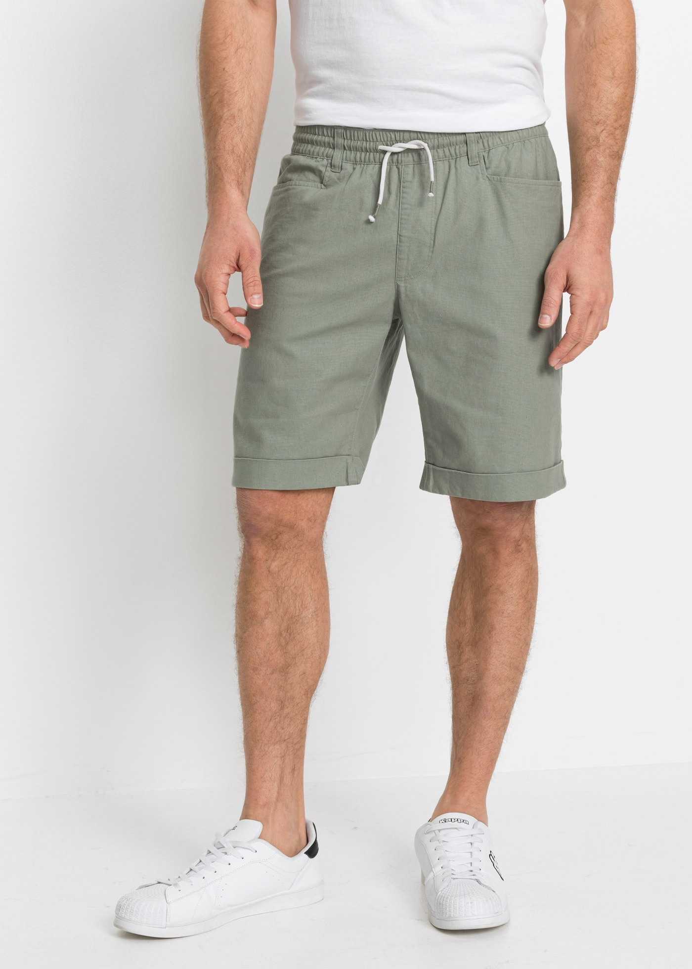 bonprix Bermudas  aus Leinen-Baumwoll-Mix, Regular Fit, lässiger Stil