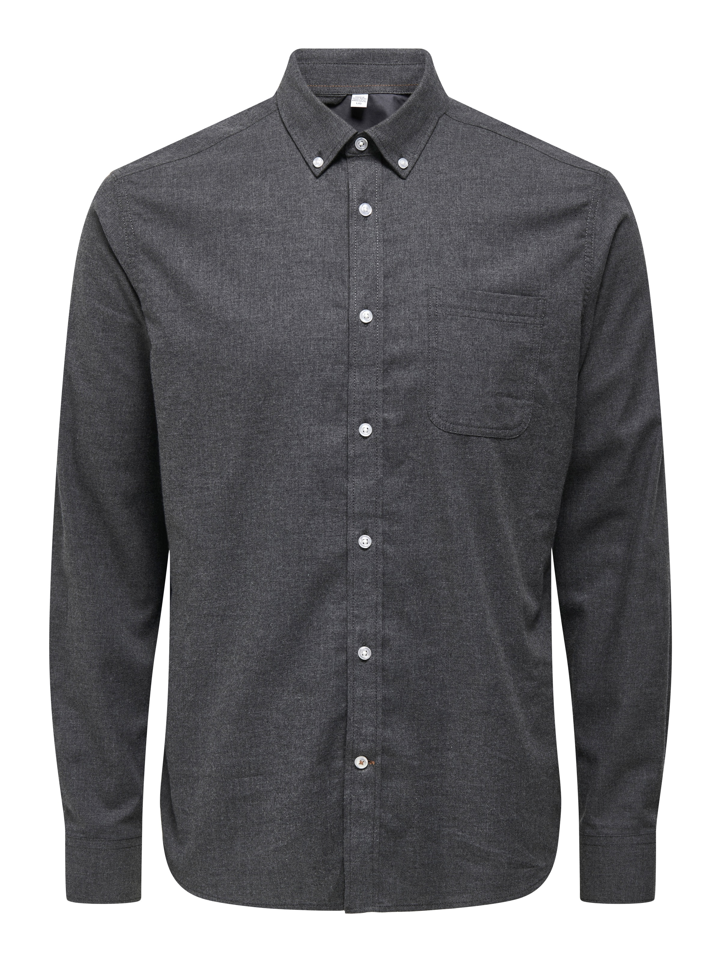 ONLY & SONS Langarmhemd »ONSROAD LIFE REG MELANGE LS SHIRT NOOS«