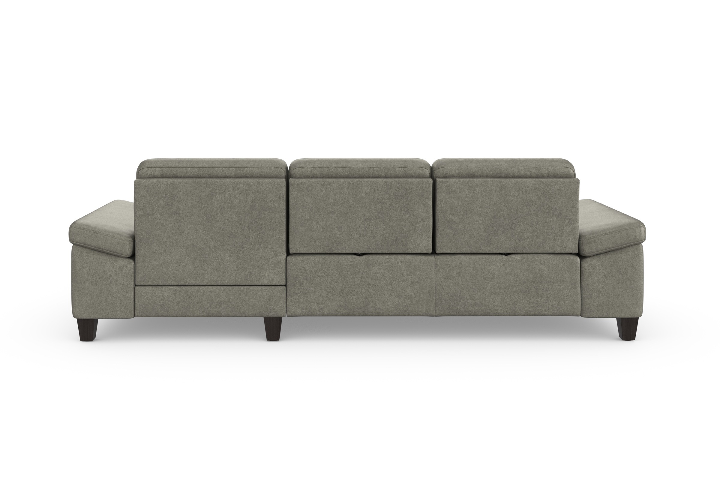 sit&more Ecksofa »Westham L-Form«, Recamiere, mit oder ohne Bettfunktion, Bettkasten, Füße wengefarben