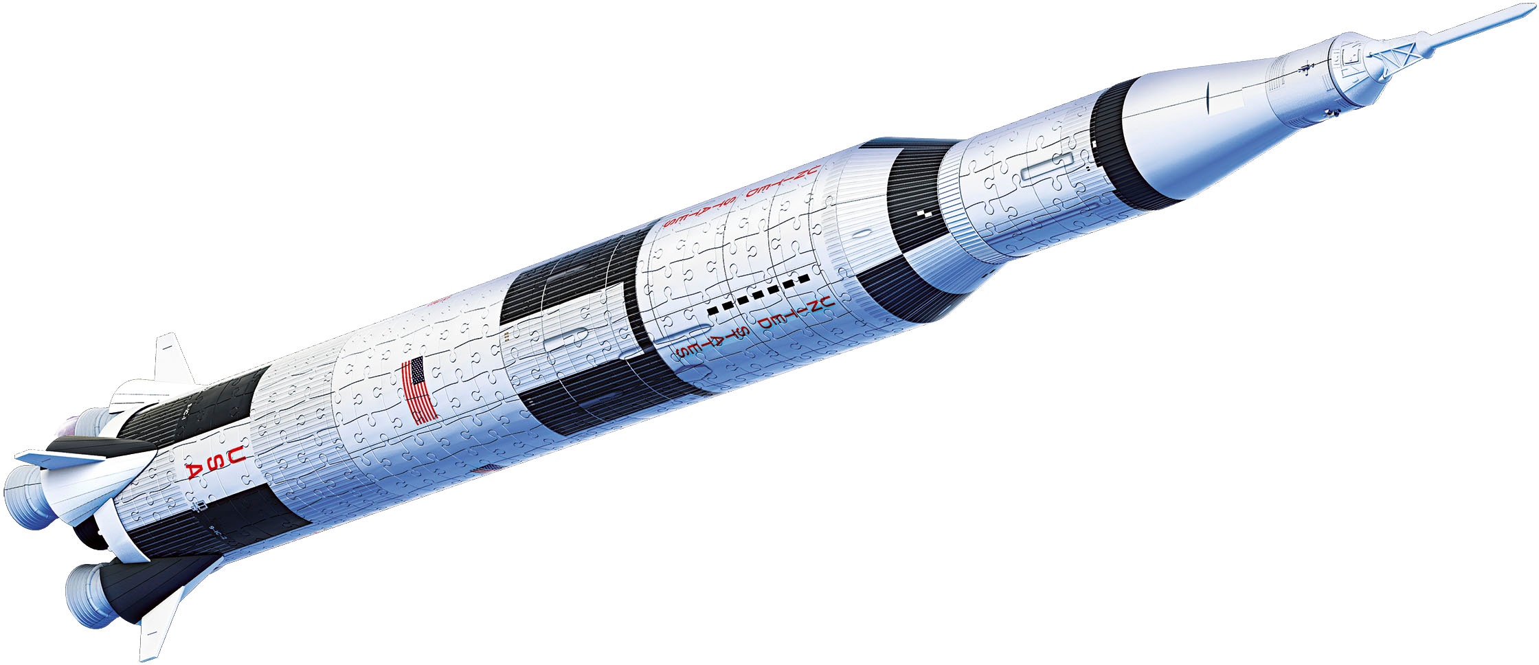 Ravensburger 3D-Puzzle »Apollo Saturn V Rakete«, Made in Europe