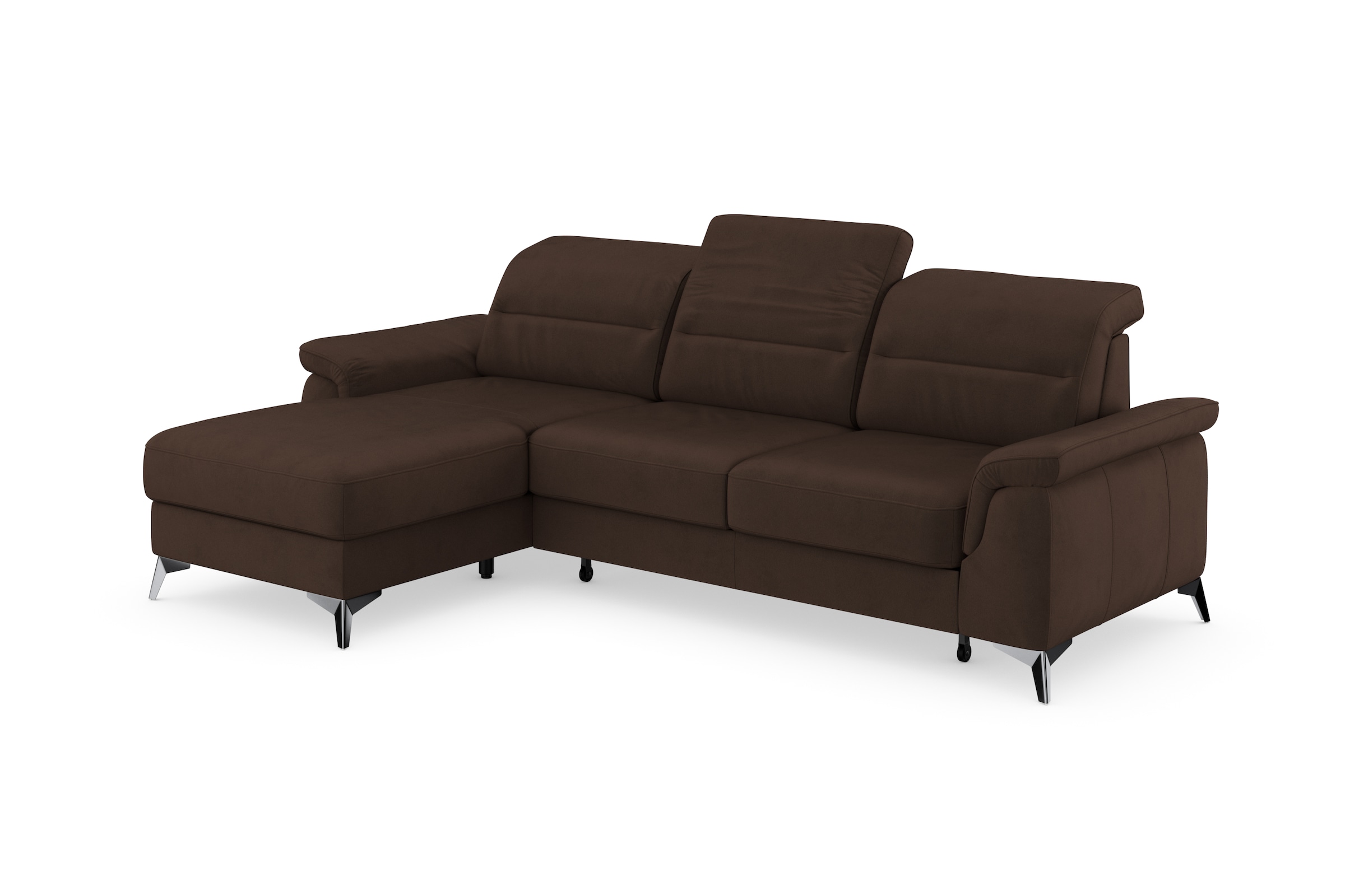 sit&more Ecksofa »Sinatra L-Form«, mit Recamiere, optinal mit Kopfteilverstellung und Armteilfunktion