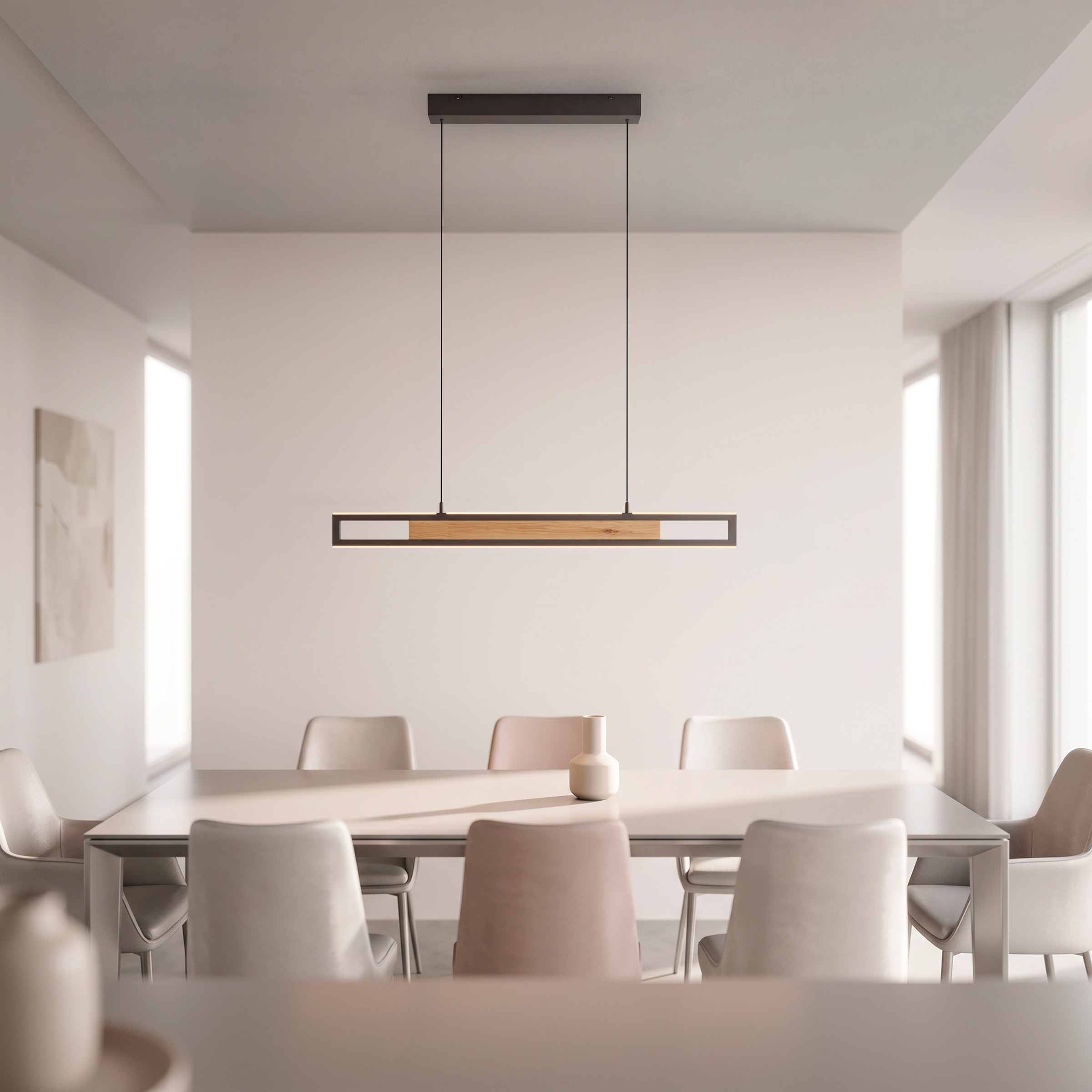 Paul Neuhaus LED Pendelleuchte »SVEJA« LED-Board 1 Stk. warmweiß - kaltweiß Comfort Lift, CCT, dimmbar über Funk-Fernbedienung, getrennt schaltbar